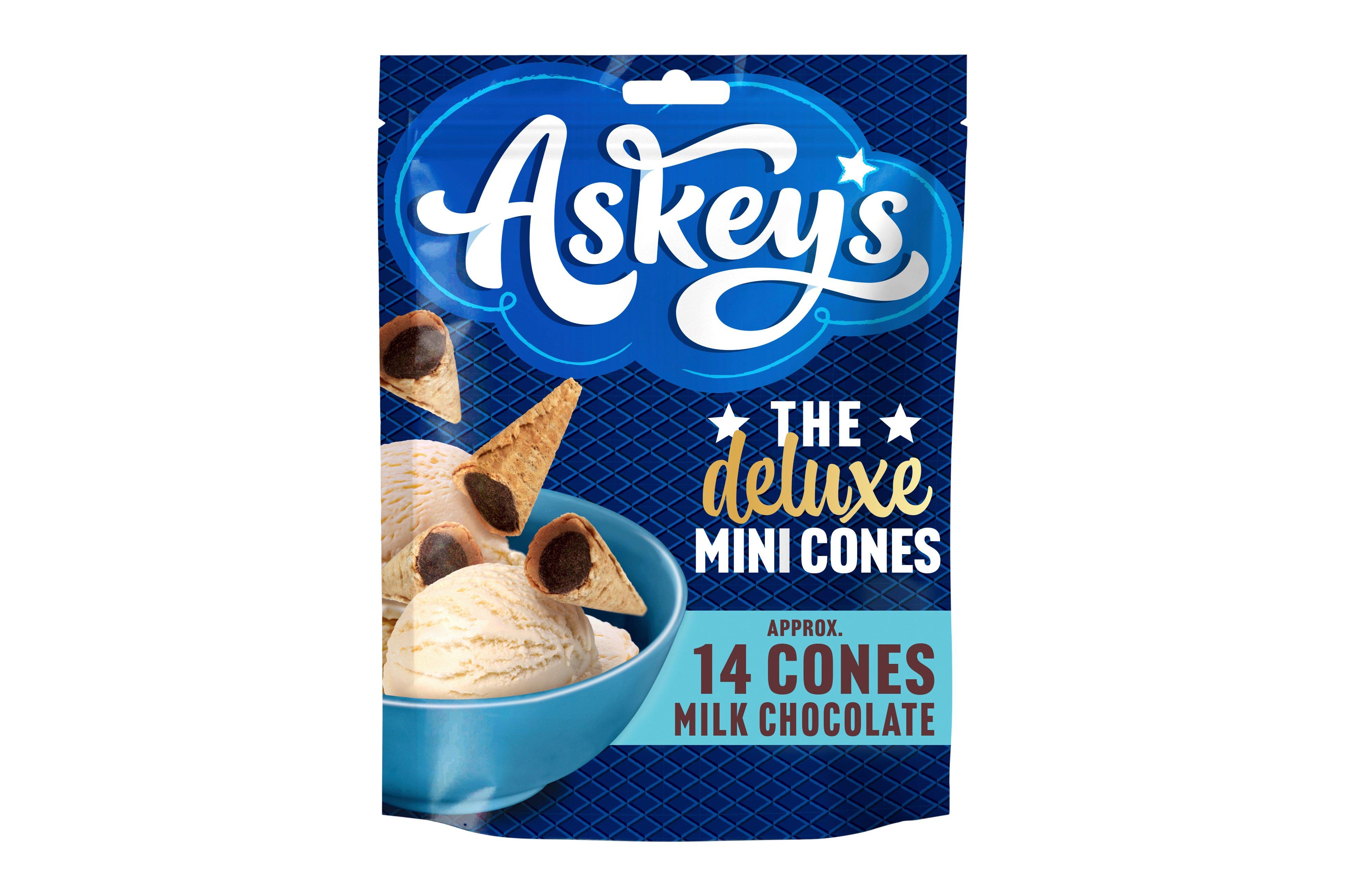 Askeys Deluxe Mini Cones Chocolate