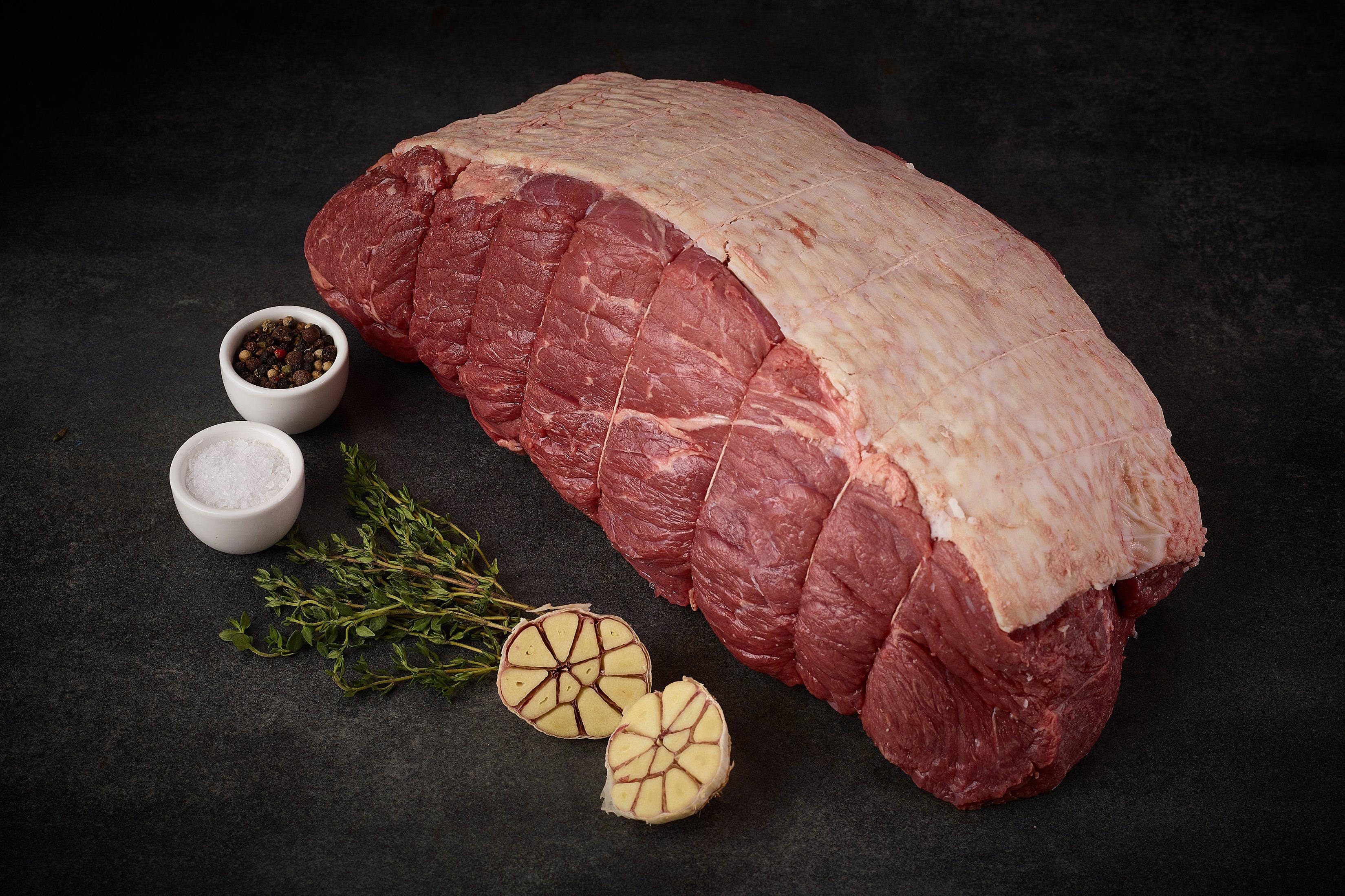 Fairfax Meadow Rolled Beef Topside with Added Fat