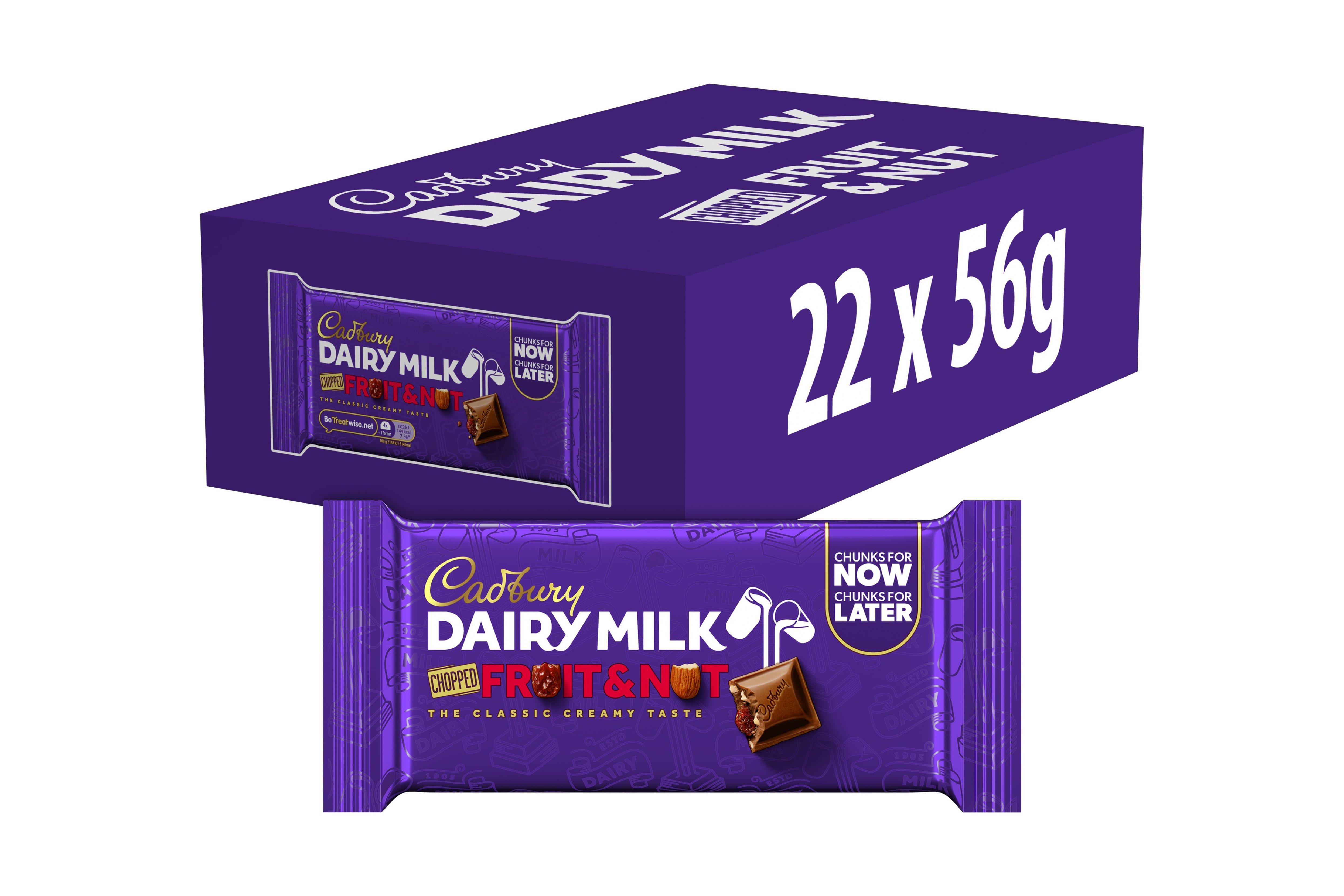 Cadbury Dairy Milk Fruit & Nut&nbsp;56g