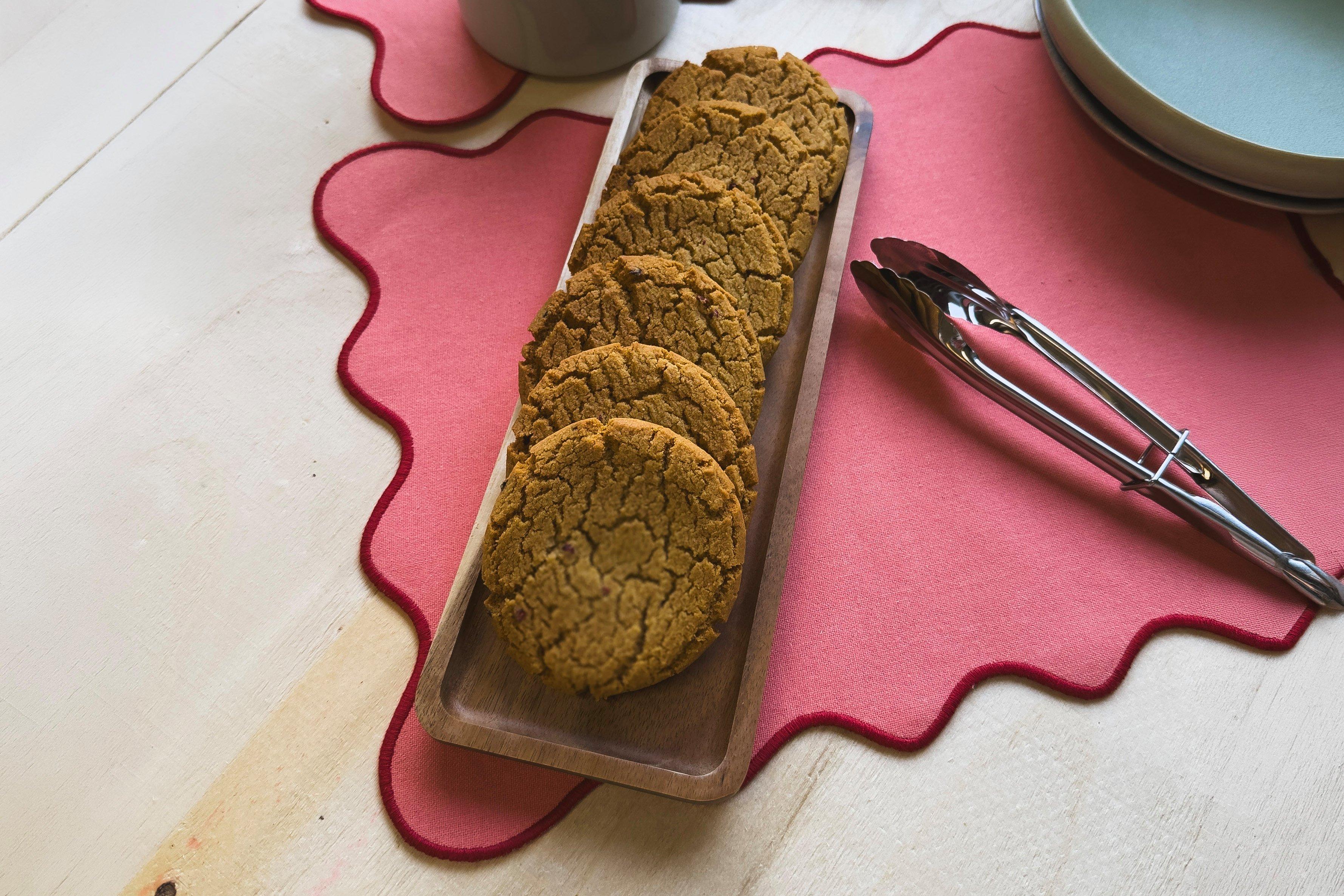 The Rebel Baker Lemon & Raspberry Cookie Puck
