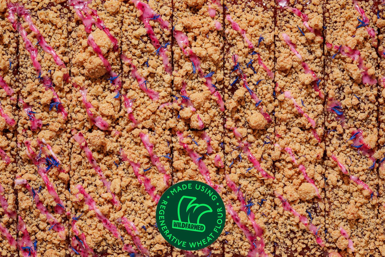 Wildfarmed Ginger & Rhubarb Traycake