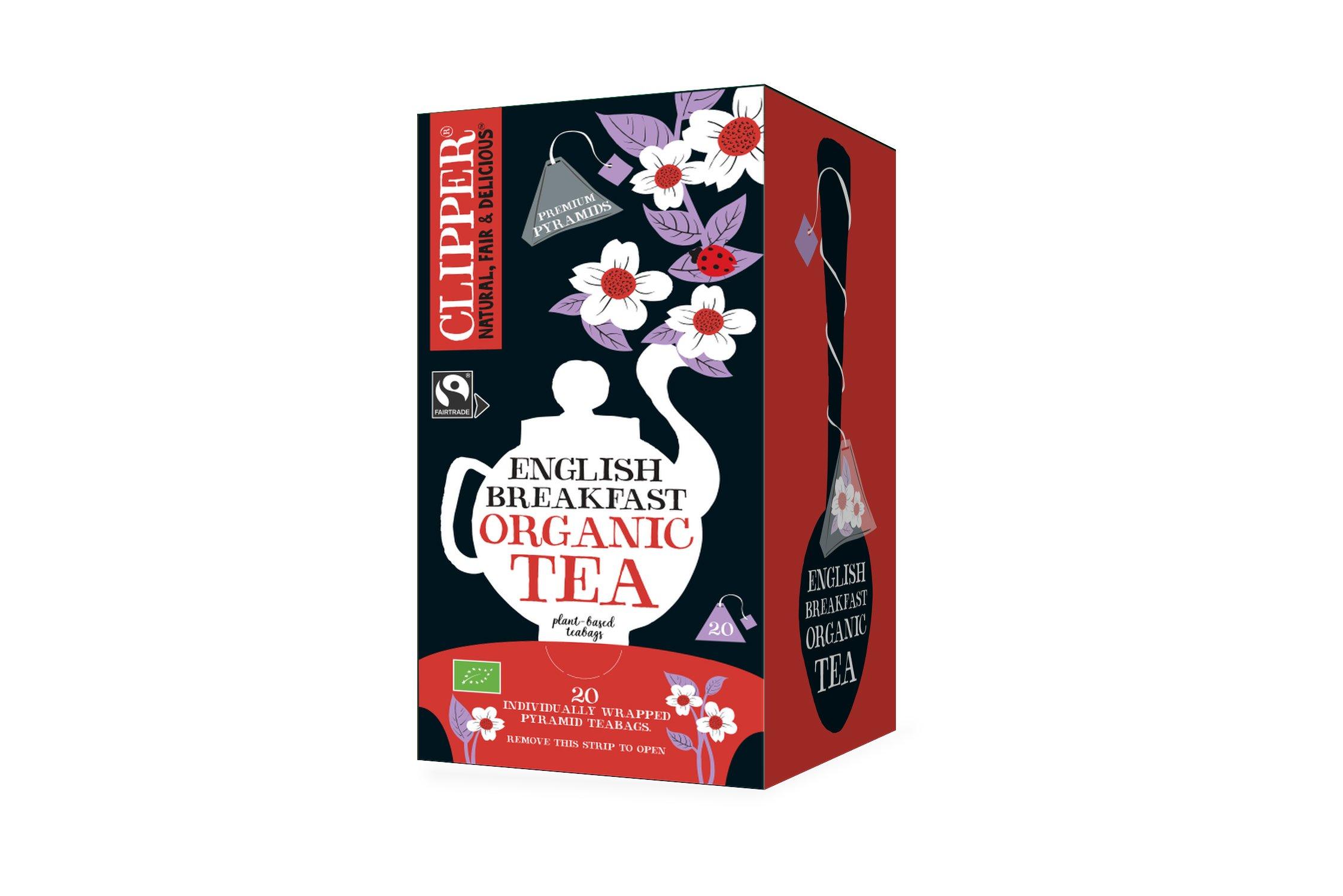 Clipper Organic Fairtrade English Breakfast Pyramid Tea Bags