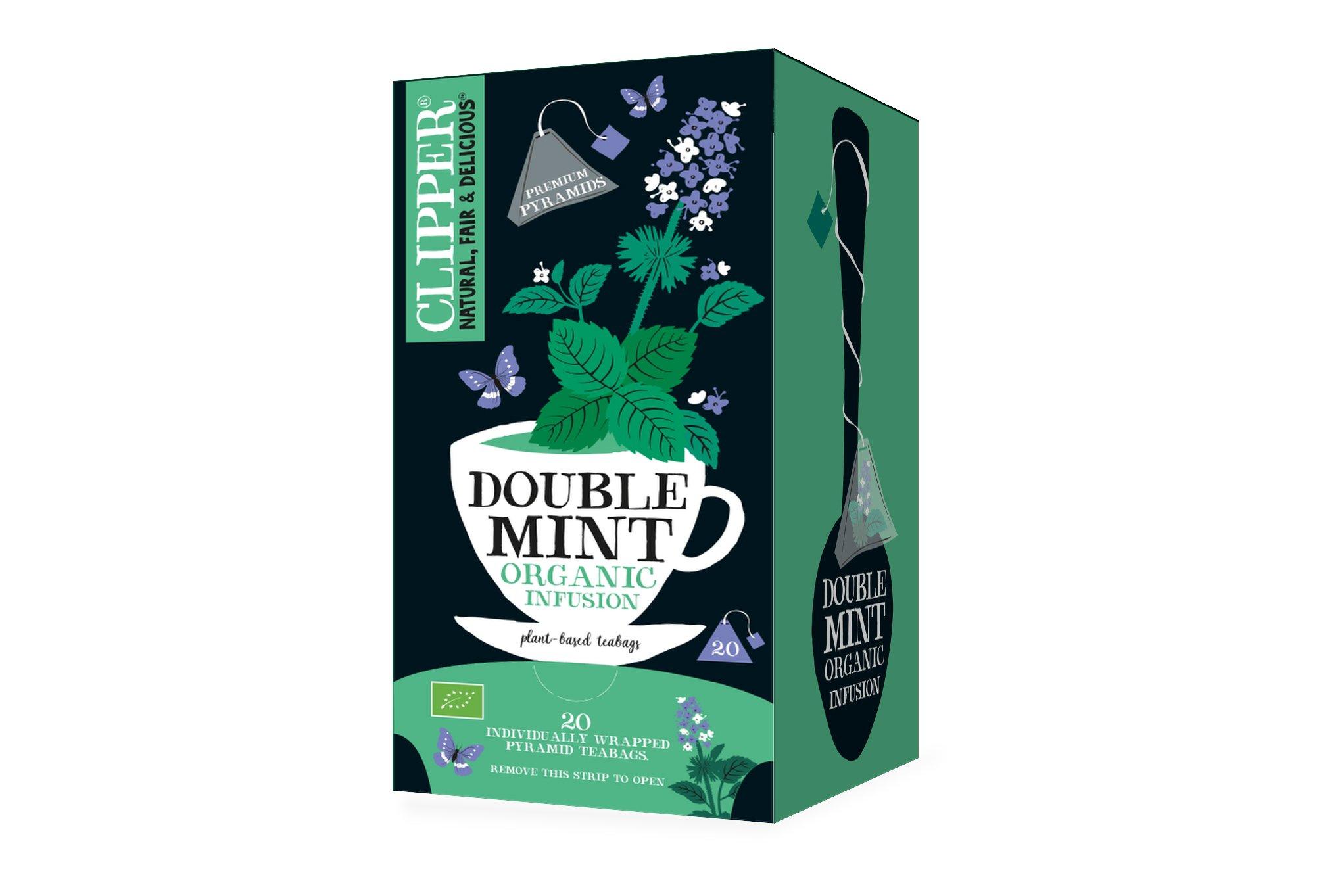 Clipper Organic Double Mint Pyramid Tea Bags