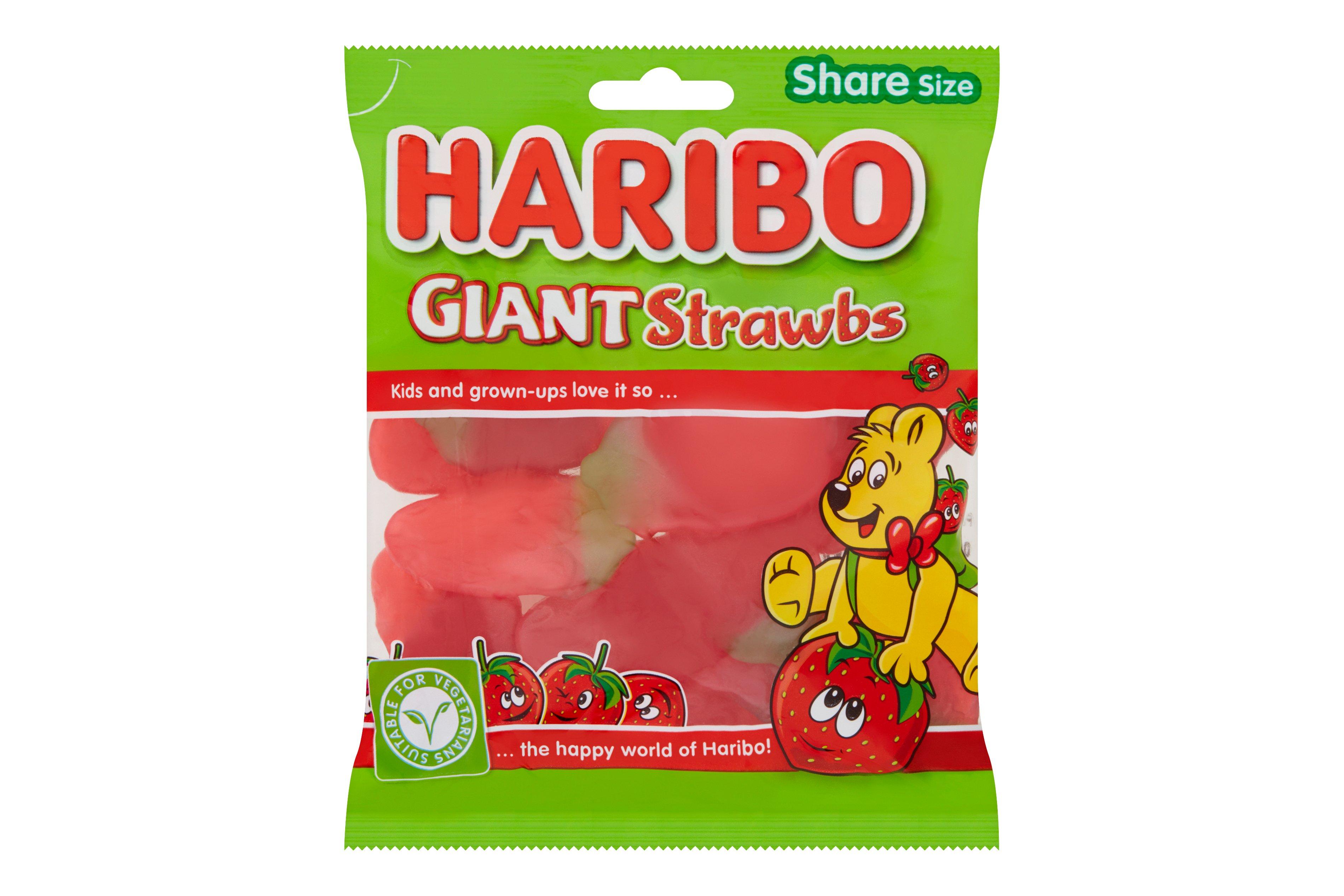 Haribo Giant Strawbs Share Bag 160g