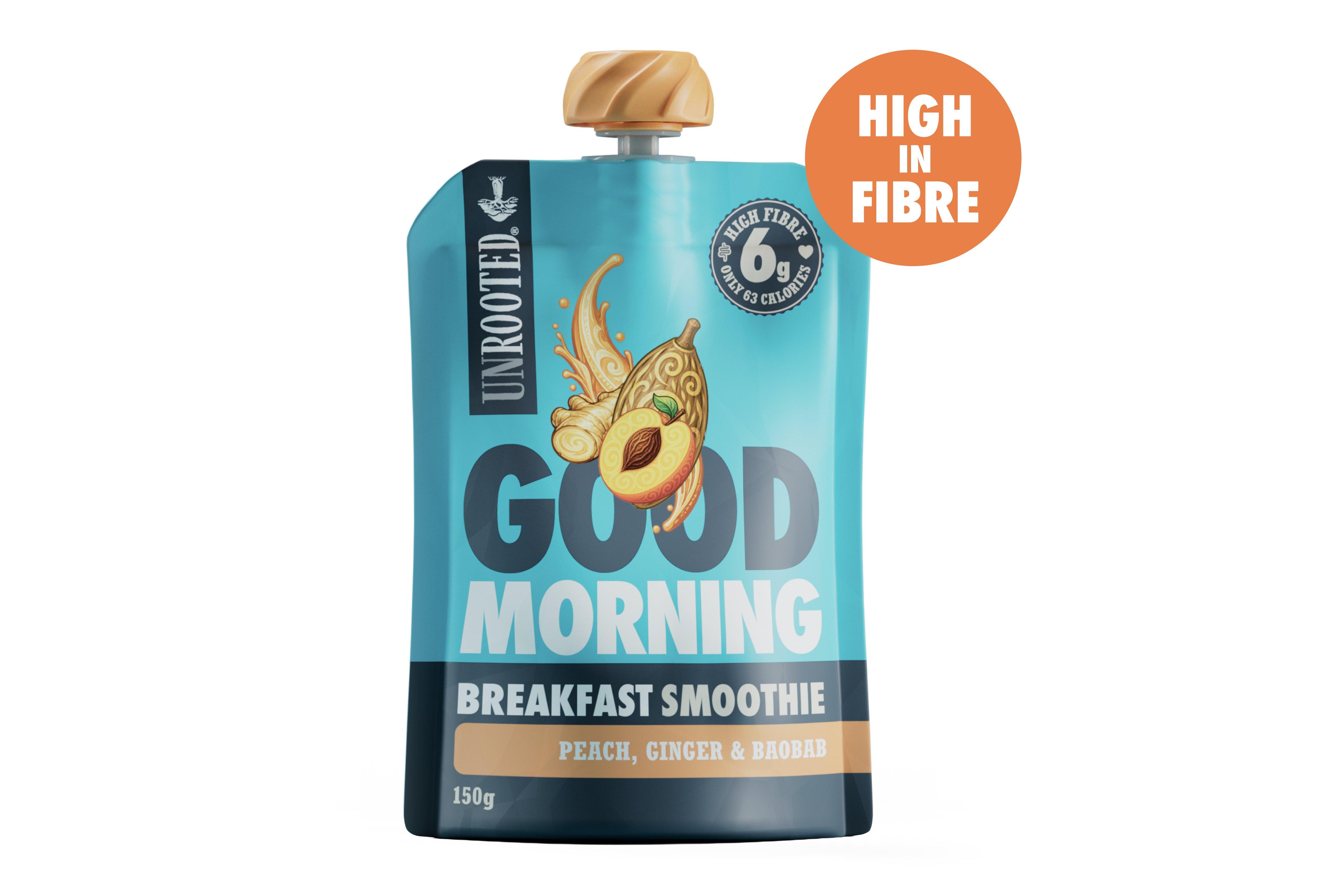 UNROOTED High Fibre Smoothie Peach 150g