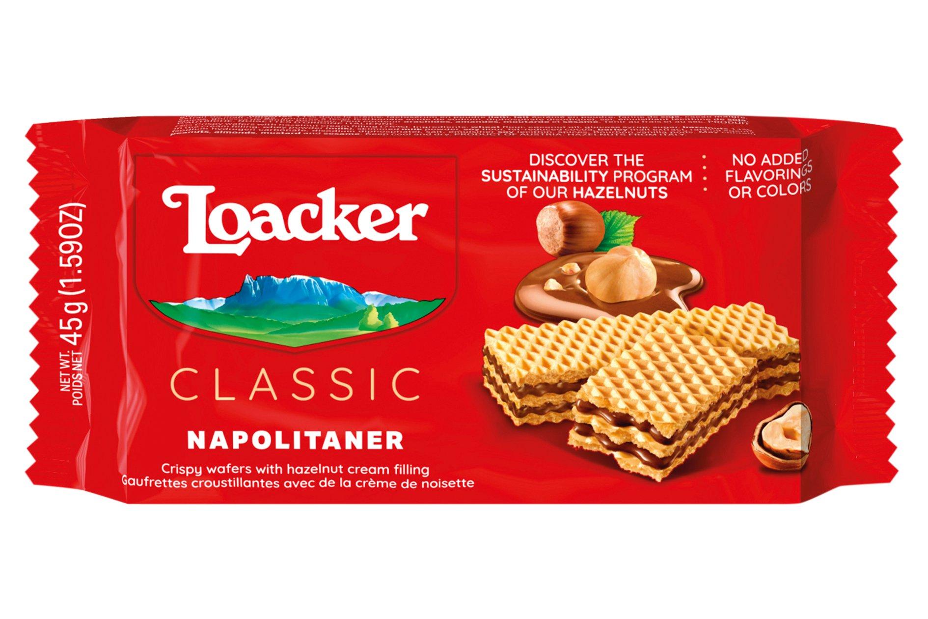 Loacker Classic Italian Napolitaner&nbsp;Wafer 45g