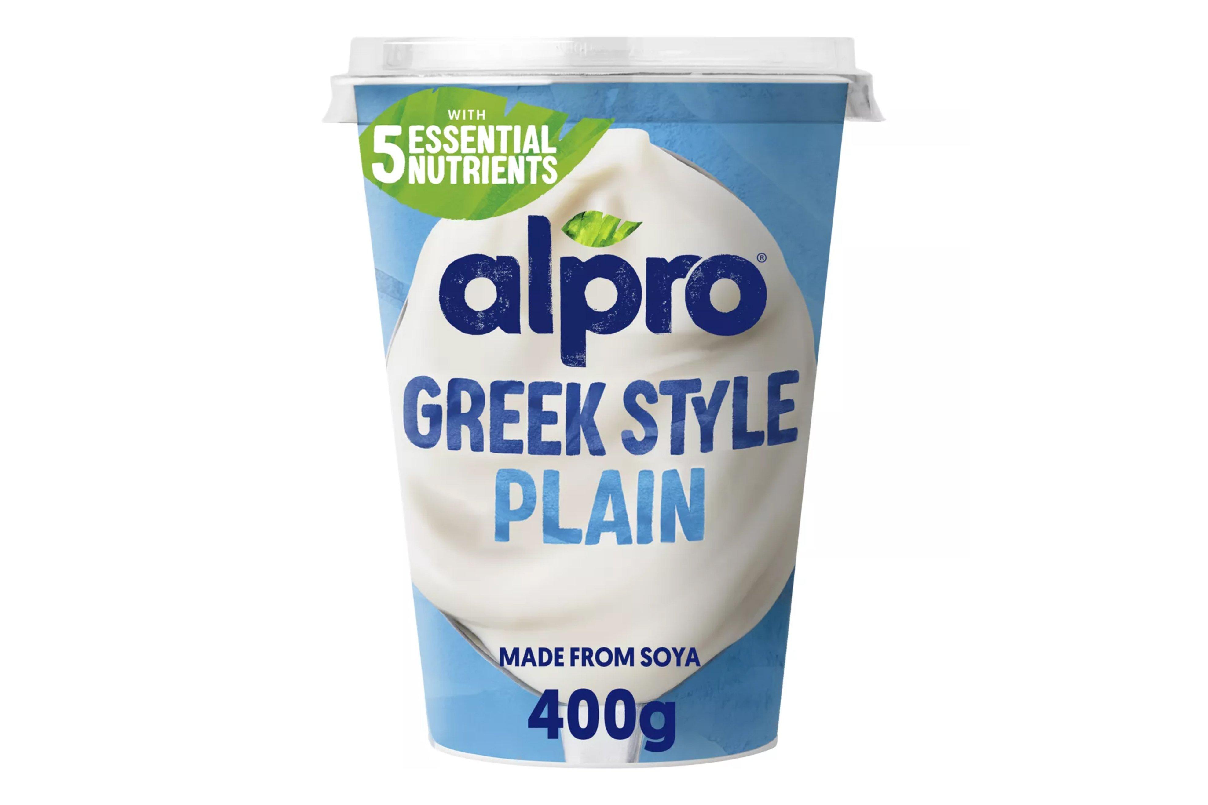 Alpro Greek Style High in Protein Plain Dairy Free Yoghurt Alternative