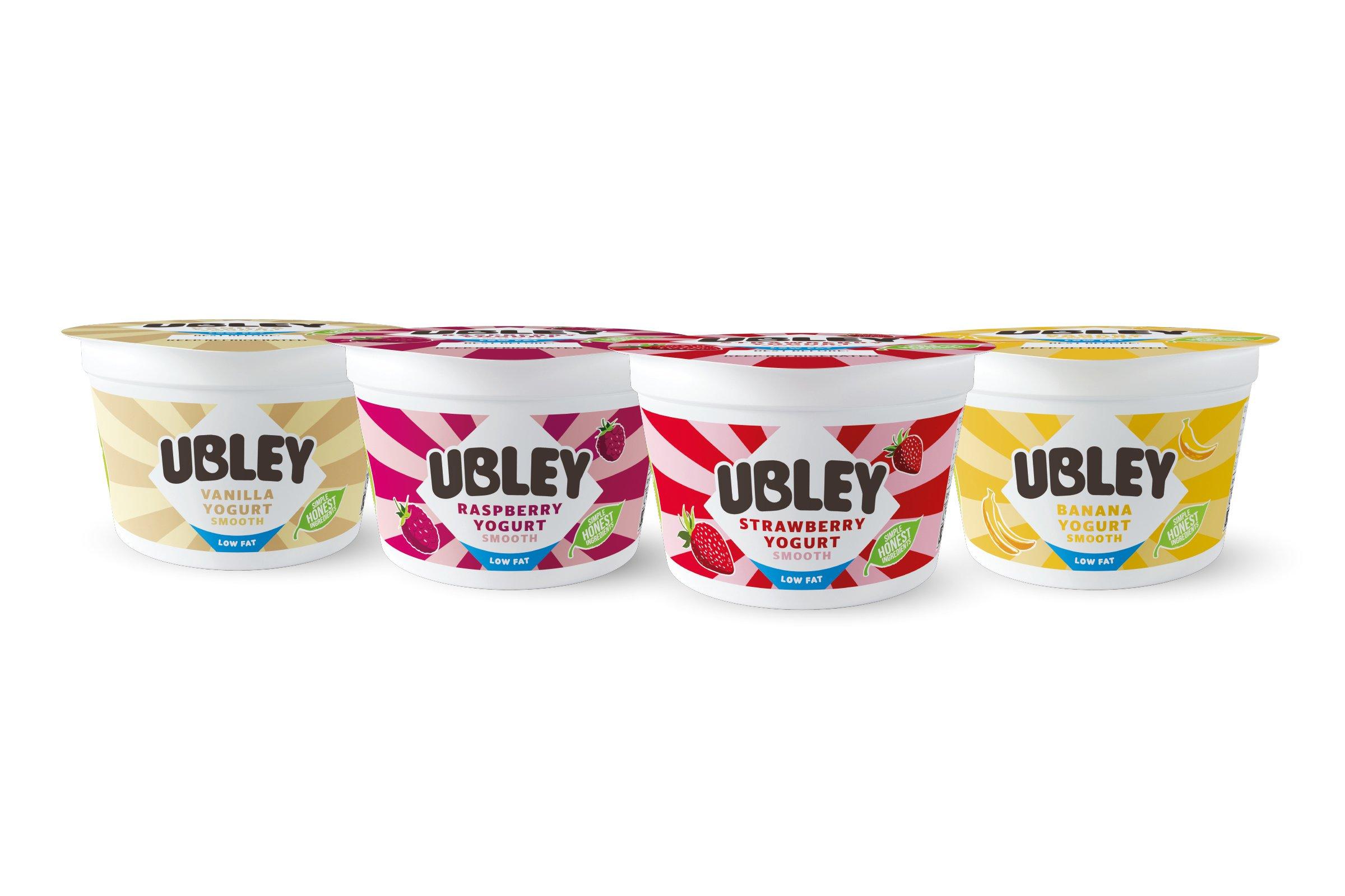 Ubley Low Fat Smooth Mixed Case Yoghurts