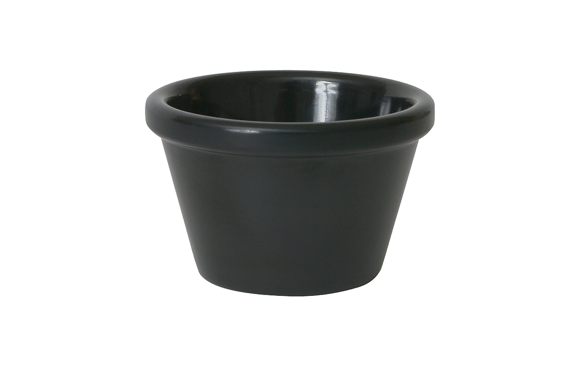 GenWare Melamine Black Smooth Ramekin 43ml