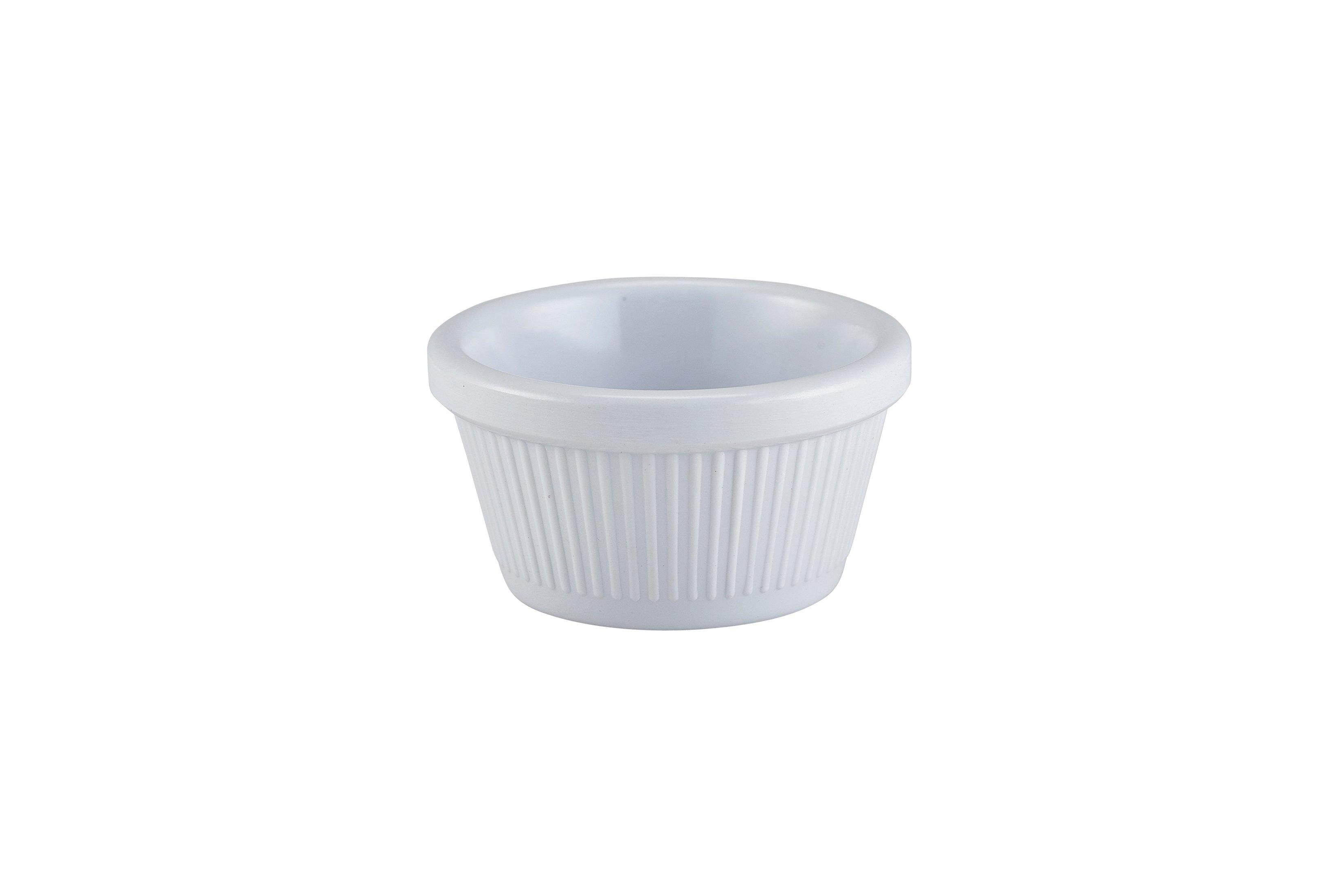 GenWare Melamine White Fluted Ramekin 59ml