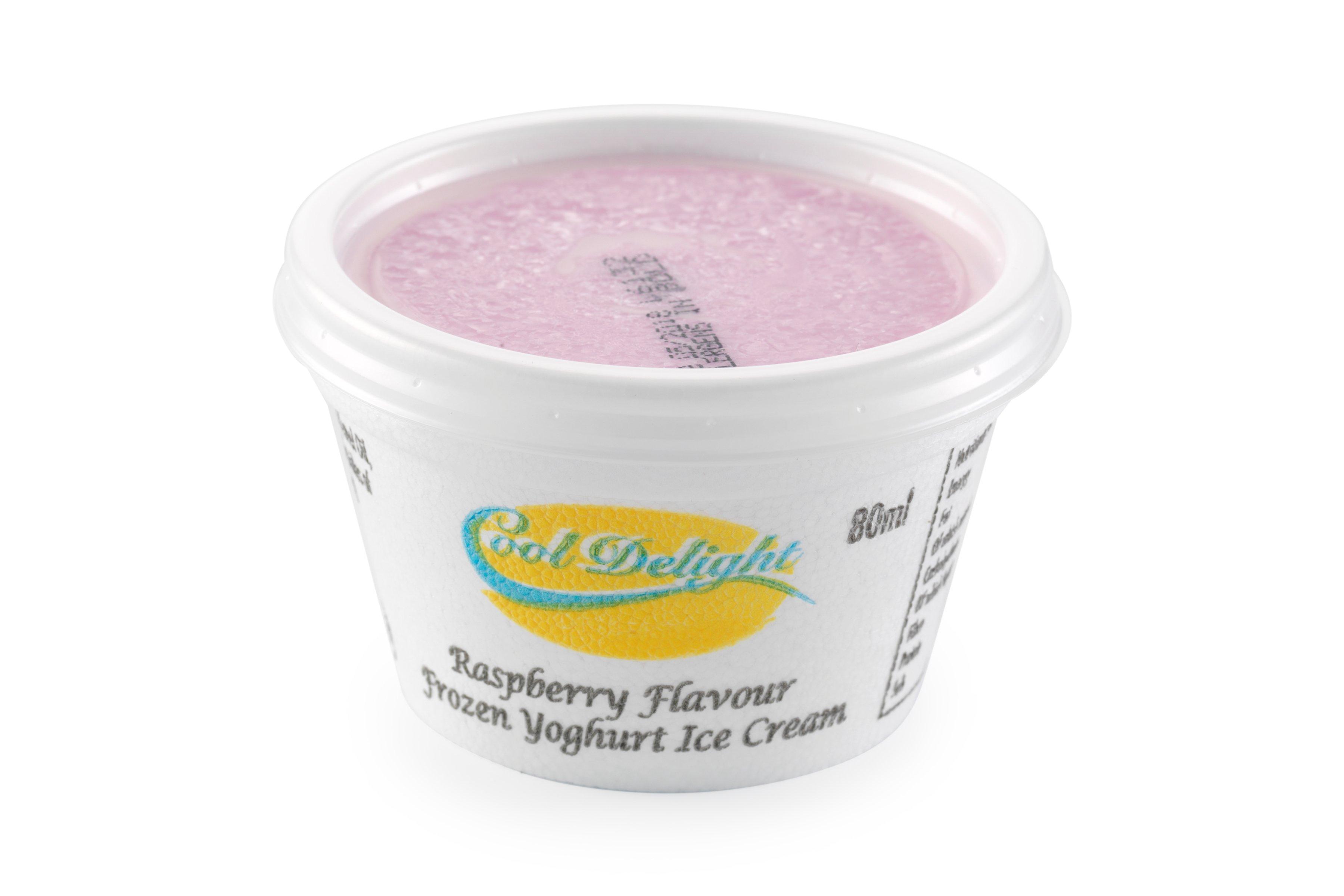 Cooldelight Raspberry Frozen Yogurt Ice Cream in Insulated Tubs
