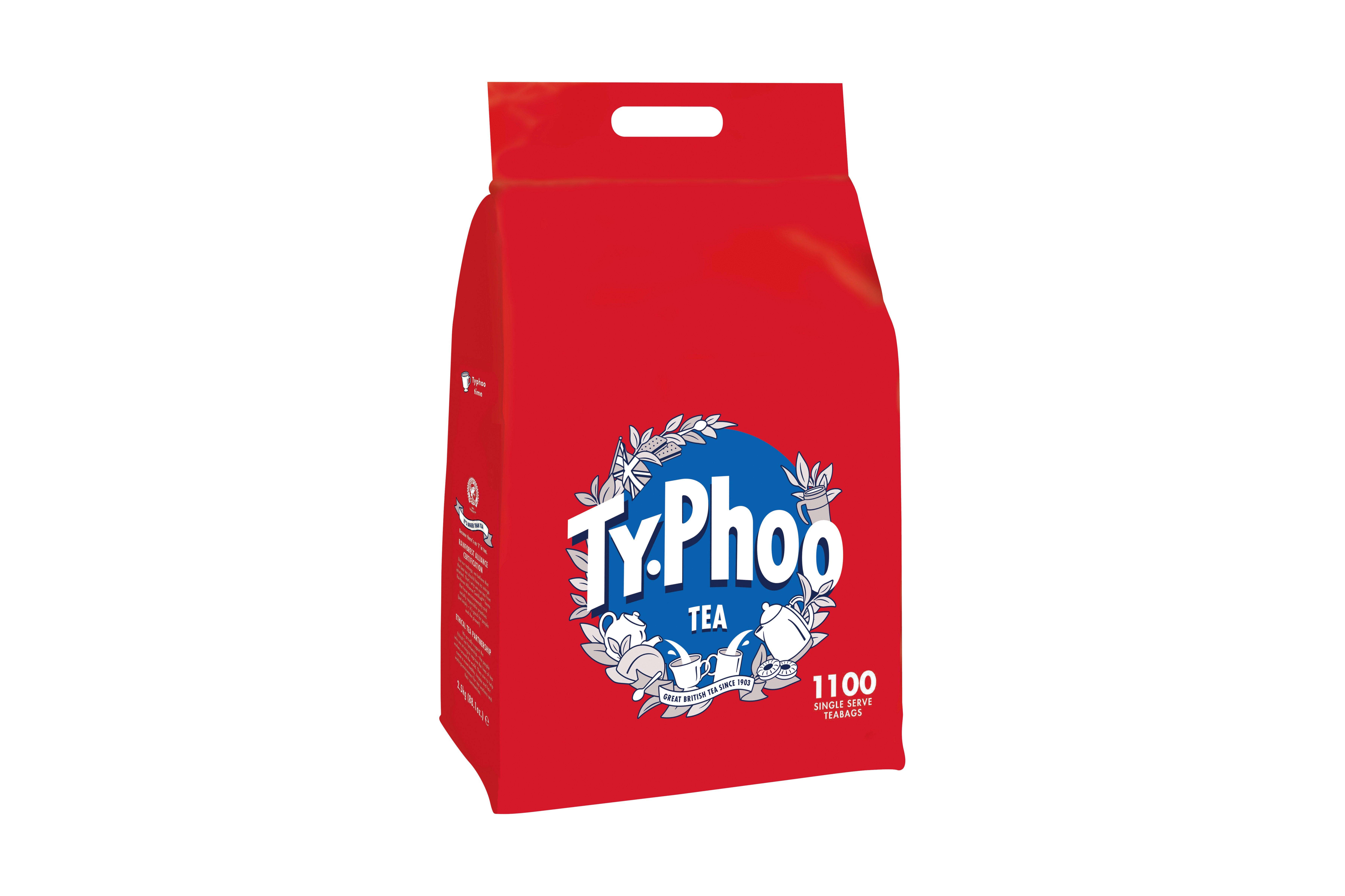 Typhoo 1100 Tea Single Serve Teabags 2.5kg