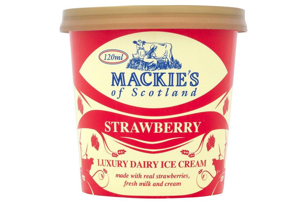 Mackie's of Scotland Strawberry Ice Cream (Individual tub) 120ml