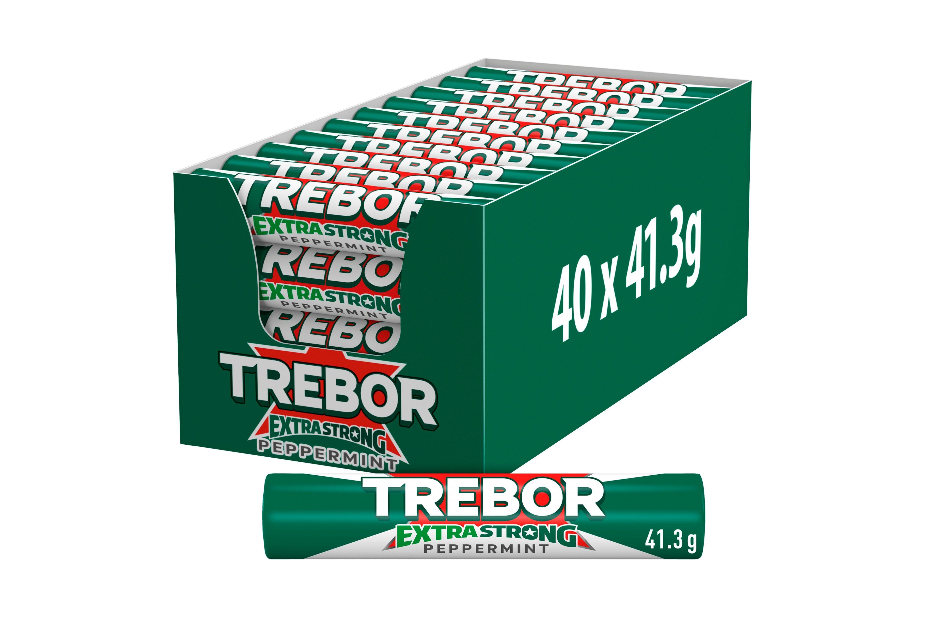 Trebor Extra Strong Peppermint Mints Roll 41.3g