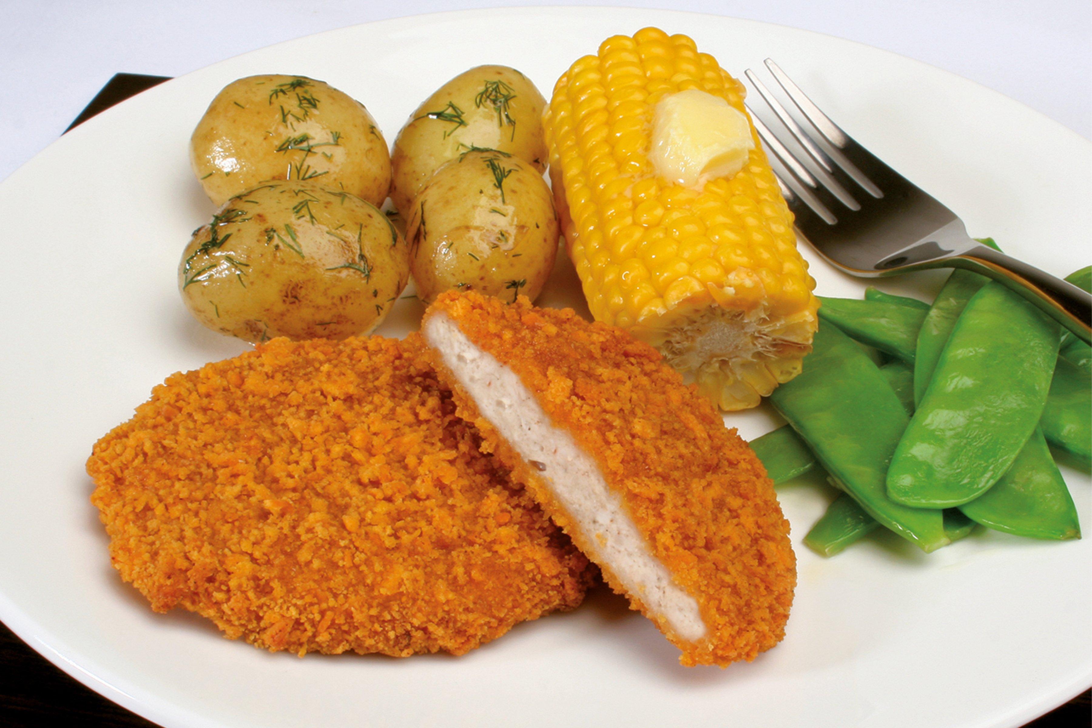 Green Gourmet British Red Tractor Breaded Chicken Grill