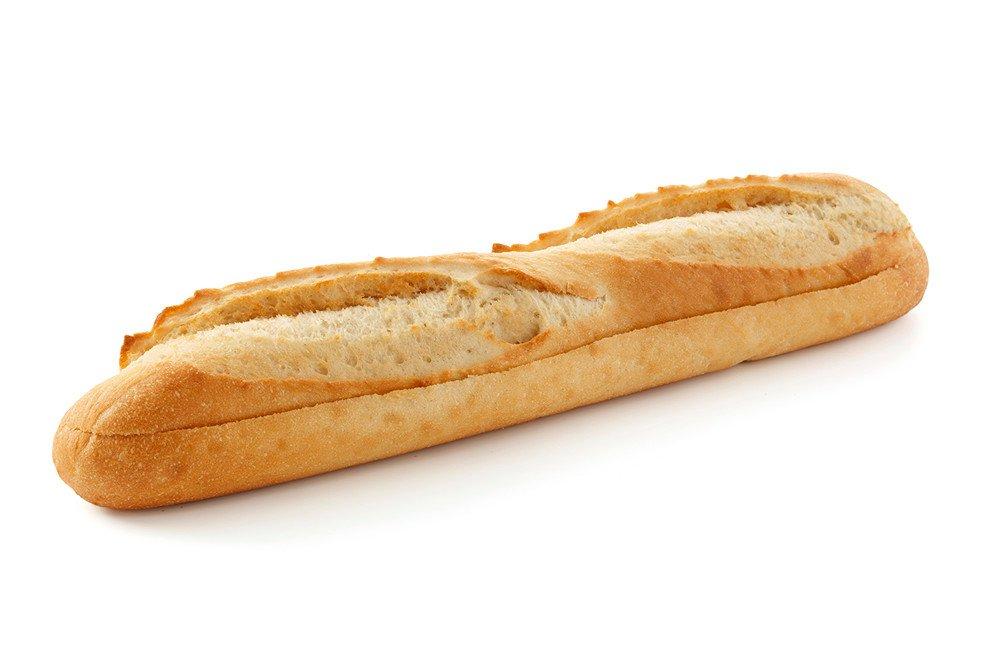 Sysco Classic 10" Fully Baked White Sliced Baguettes