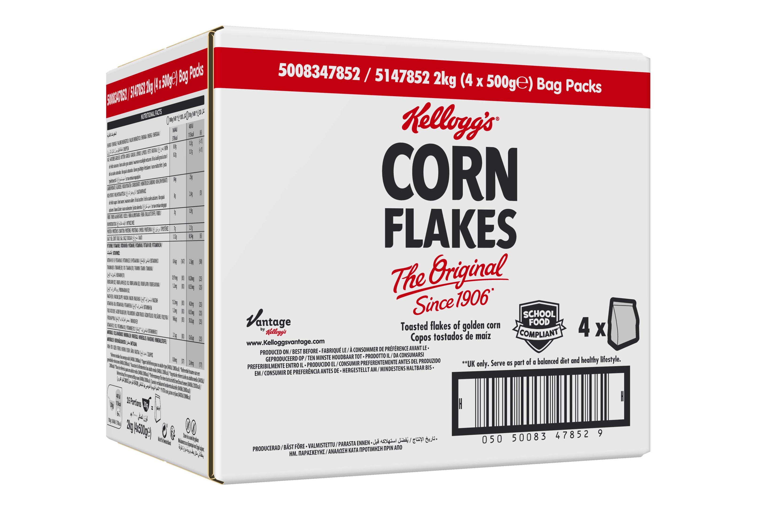 Kellogg's Corn Flakes Cereal Bag Pack (2kg)