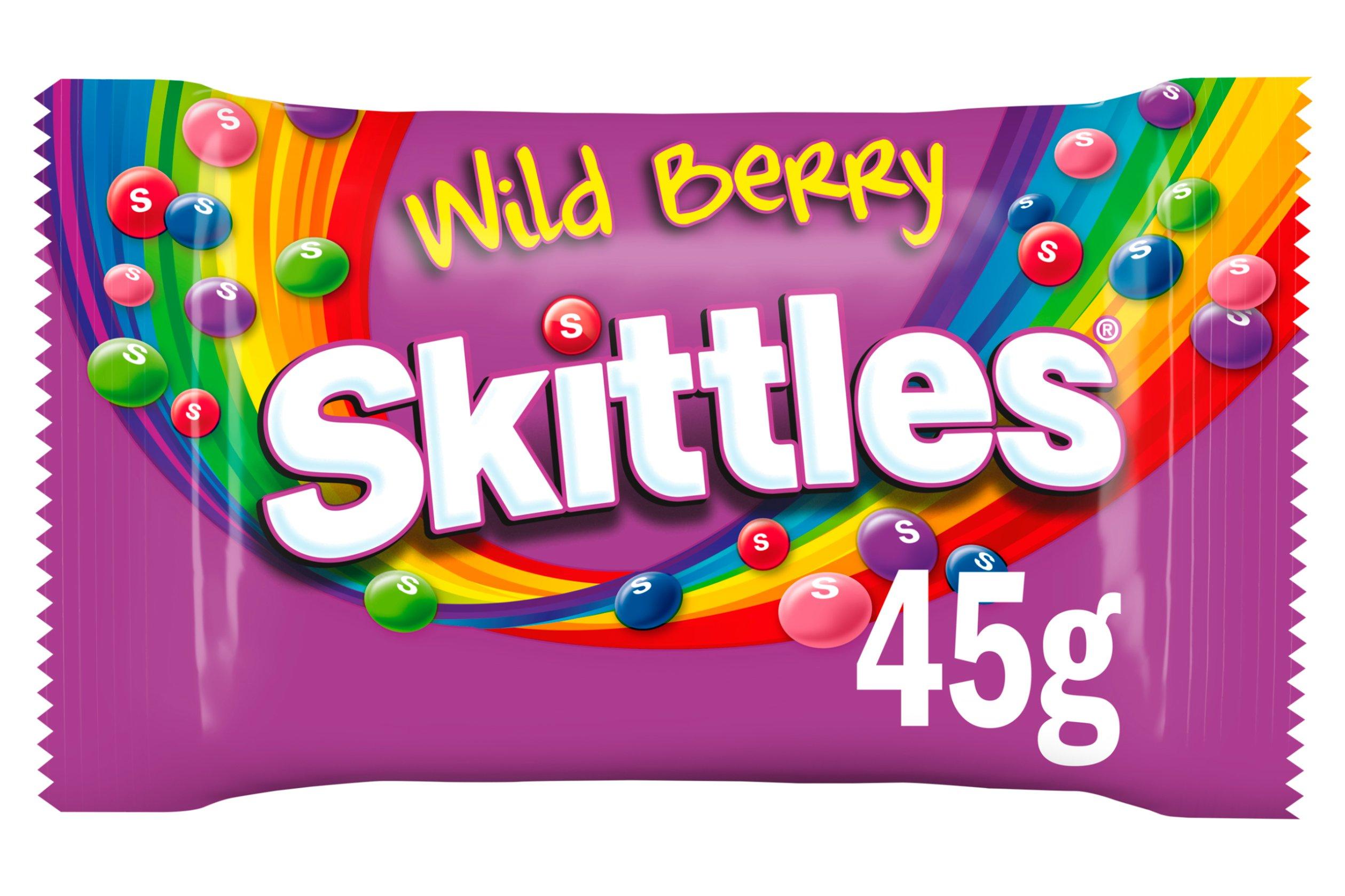 Skittles Chewy Sweets Bag Wild Berry 45g