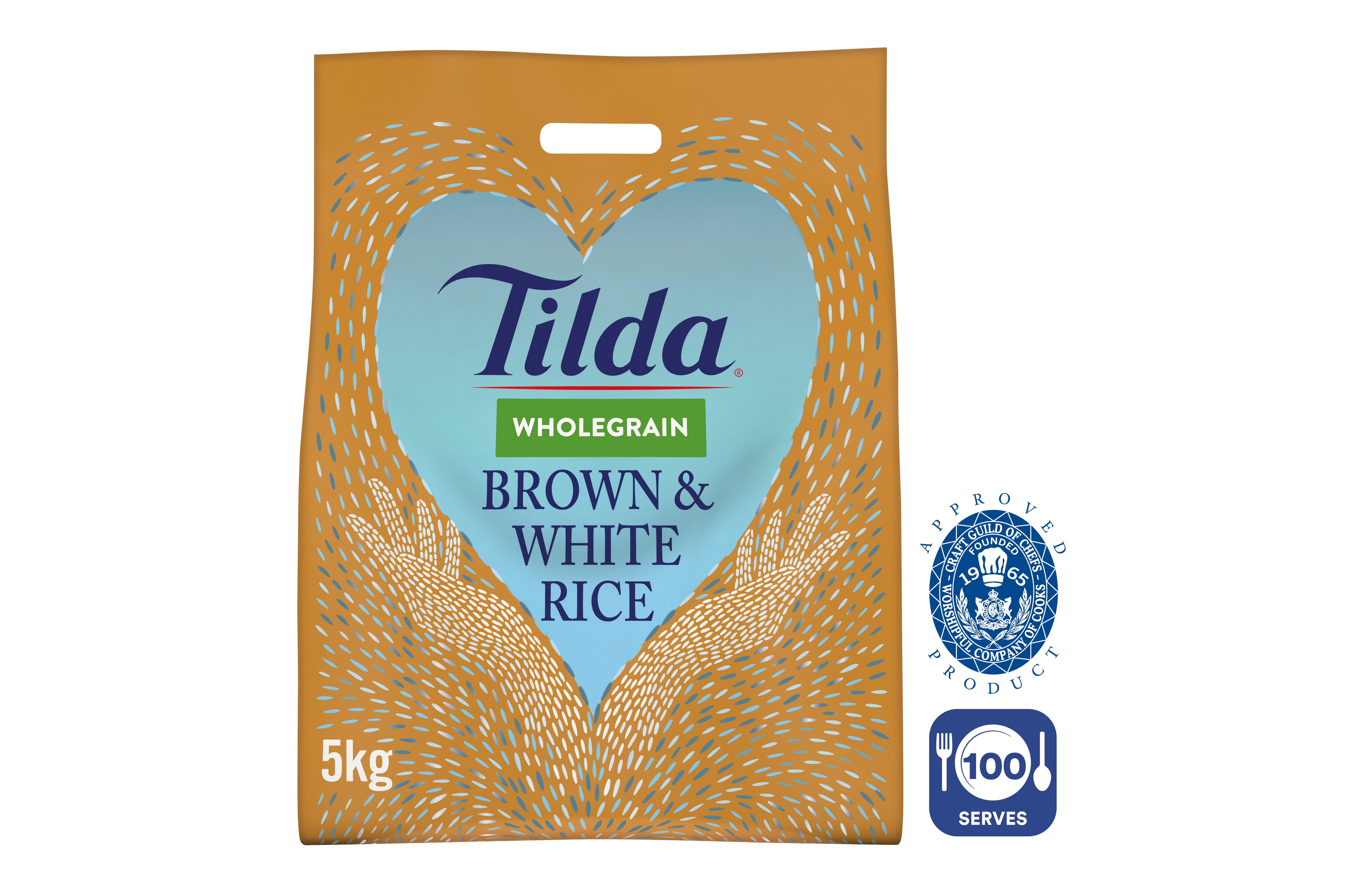 Tilda Brown & White Wholegrain Rice 5kg