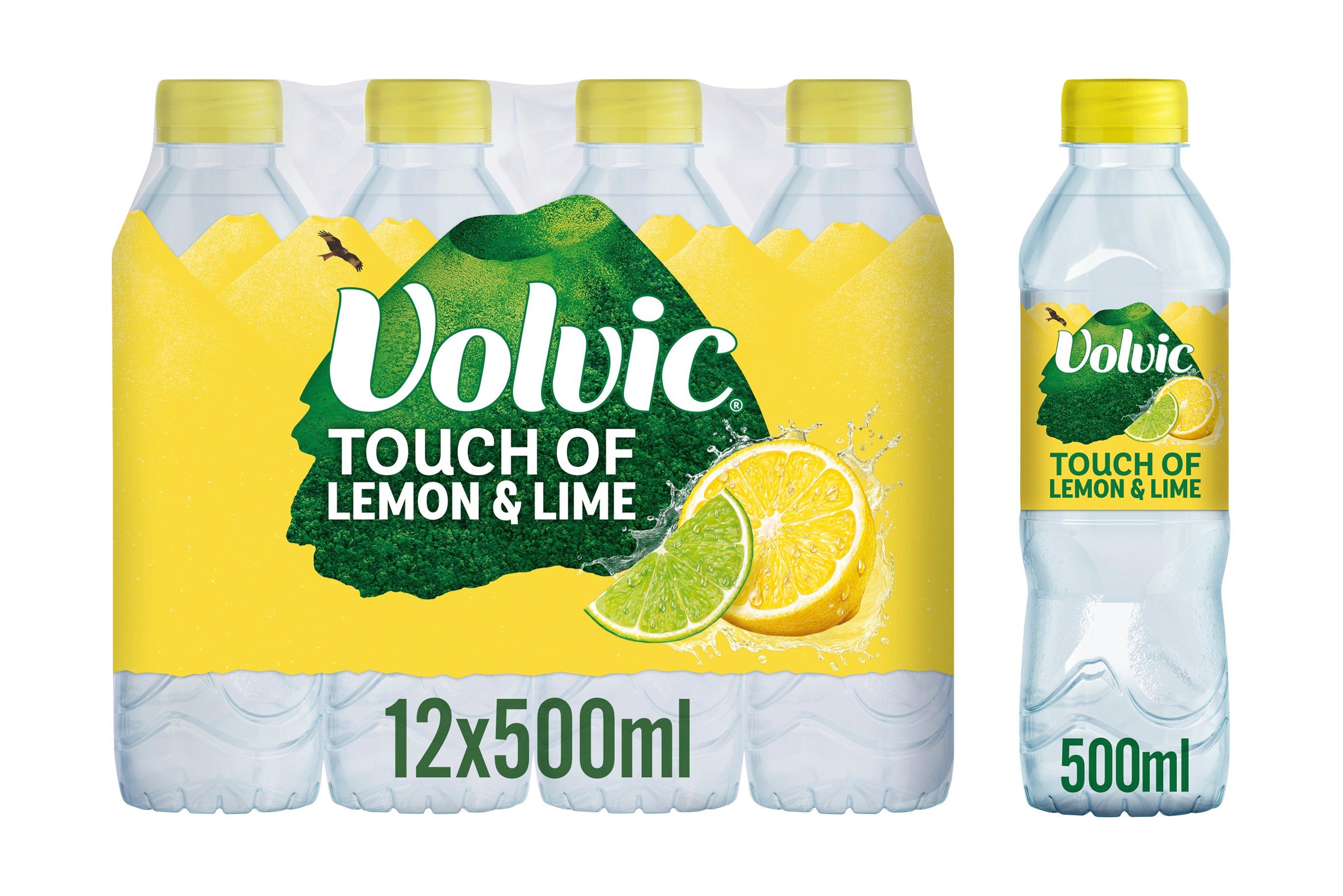 Volvic Touch of Fruit Lemon & Lime Natural Flavoured Water 500ml