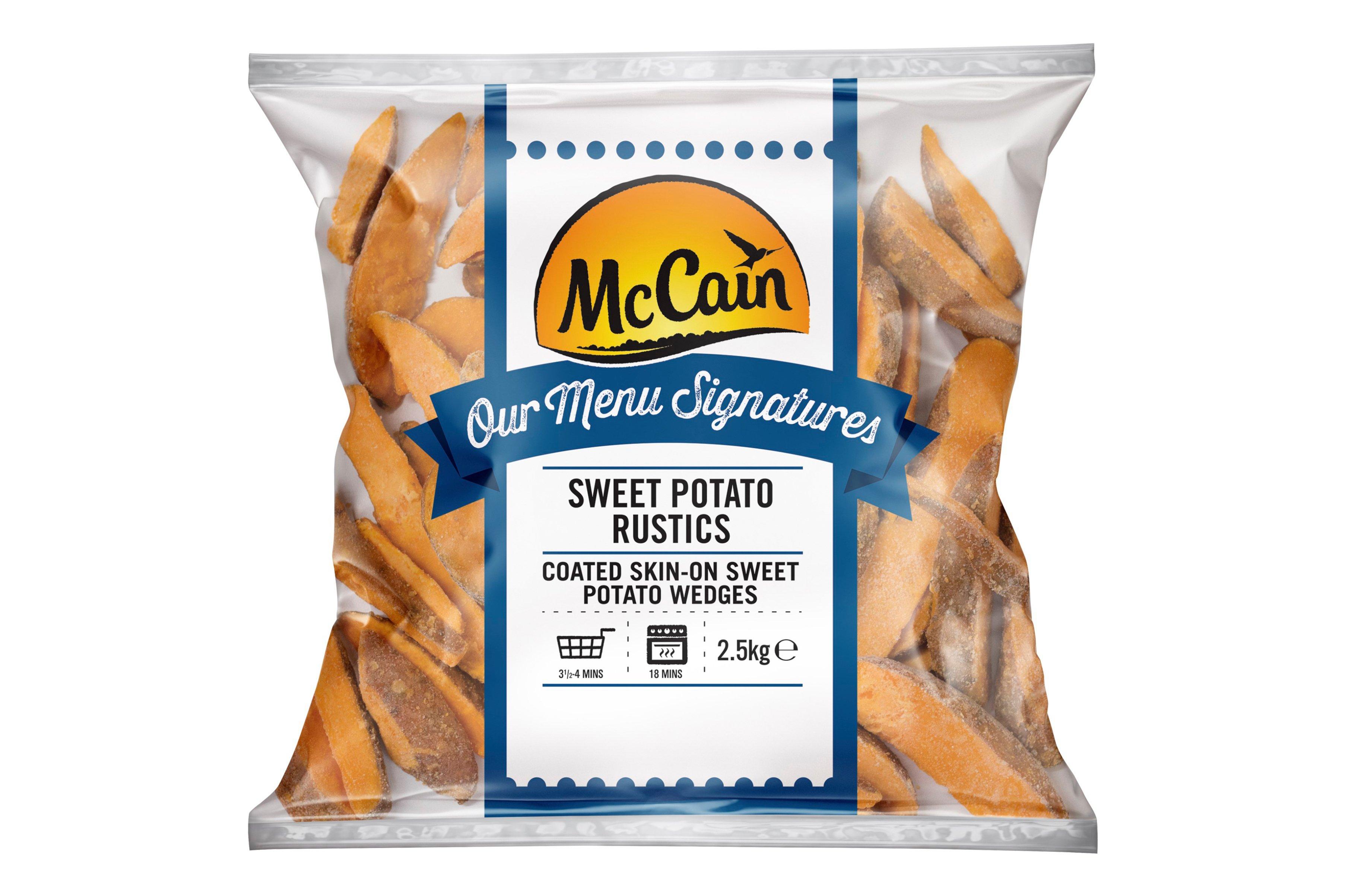 McCain Our Menu Signatures Sweet Potato Rustics 2.5kg