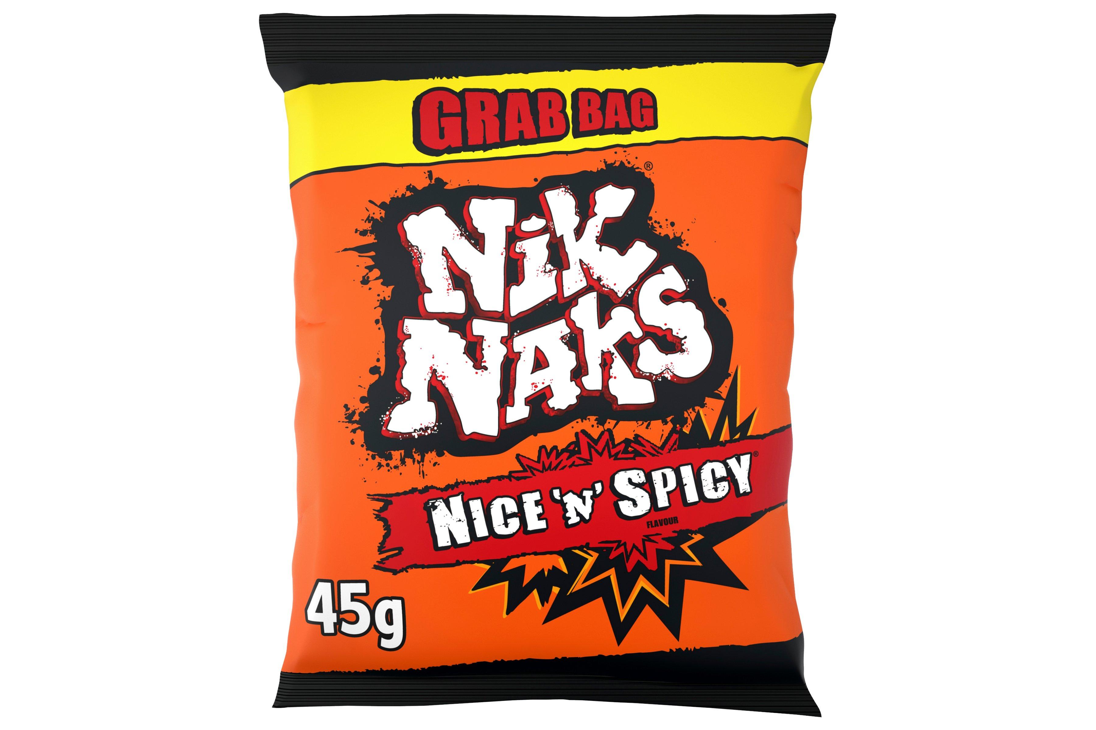 Nik Naks Nice 'N' Spicy Grab Bag Crisps 45g