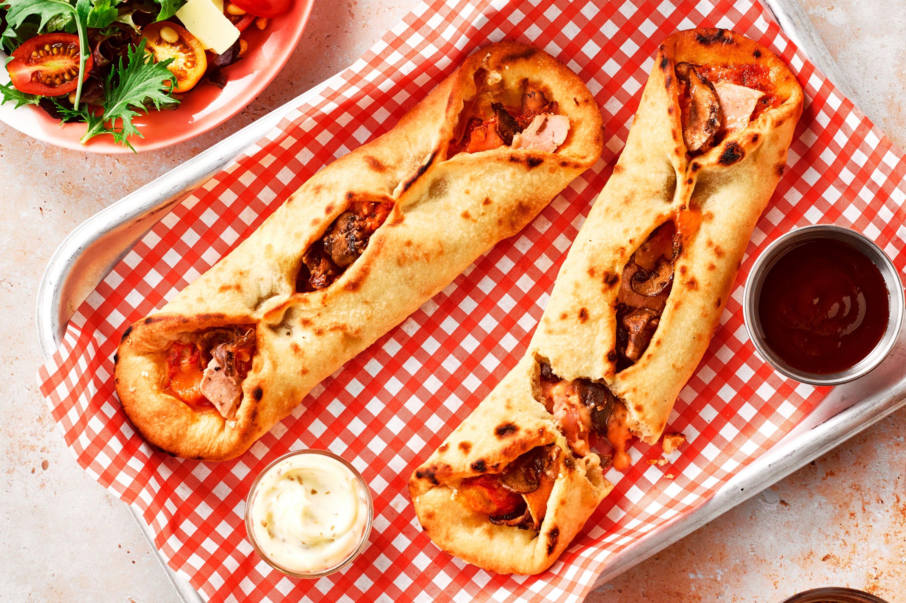 Meatless Farm Pizza Pocket Ham and Mushroom