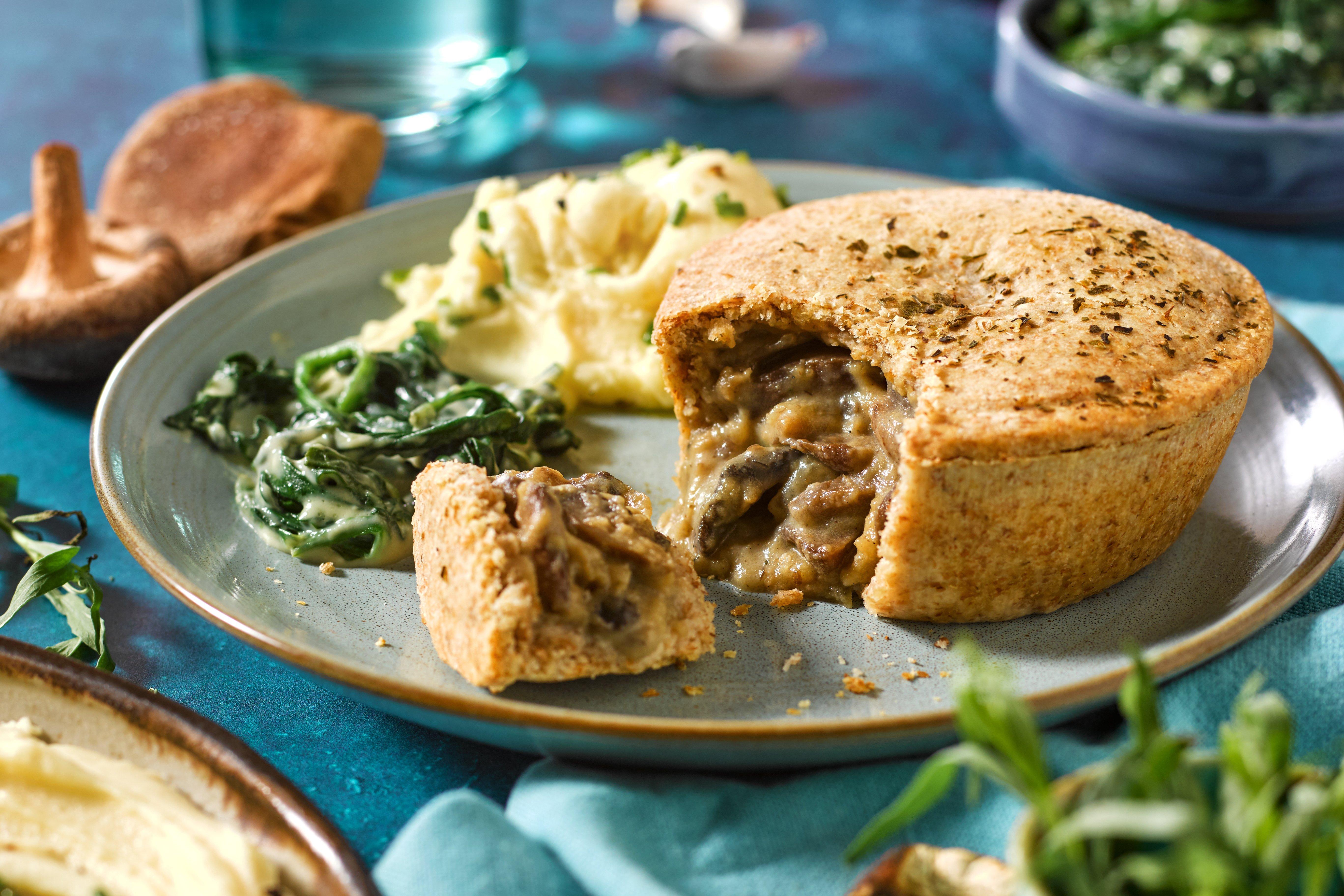 Clive's Creamy Mushroom Pie Wholemeal