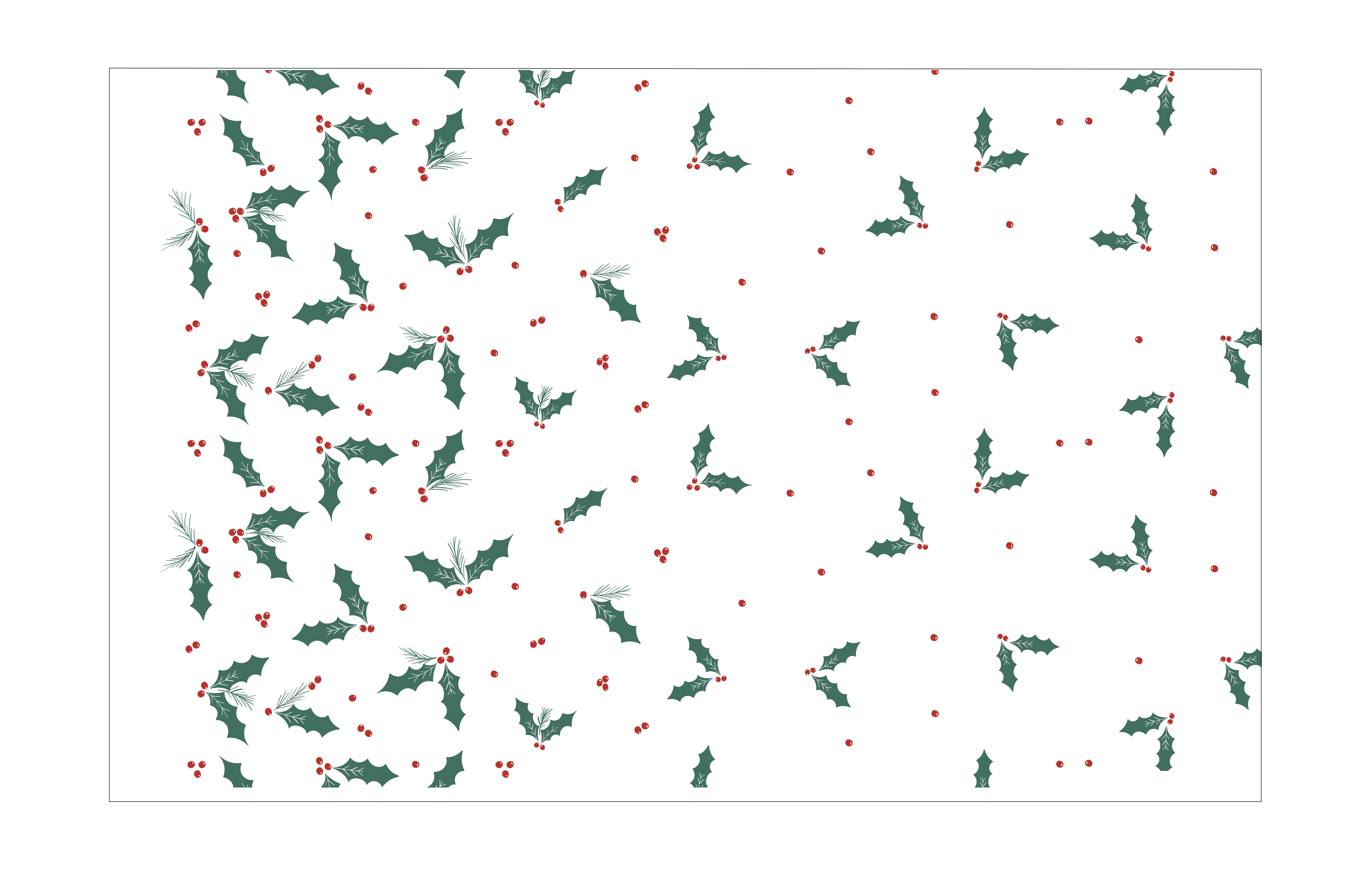 Jolly Holly Paper Slipcover 88cm
