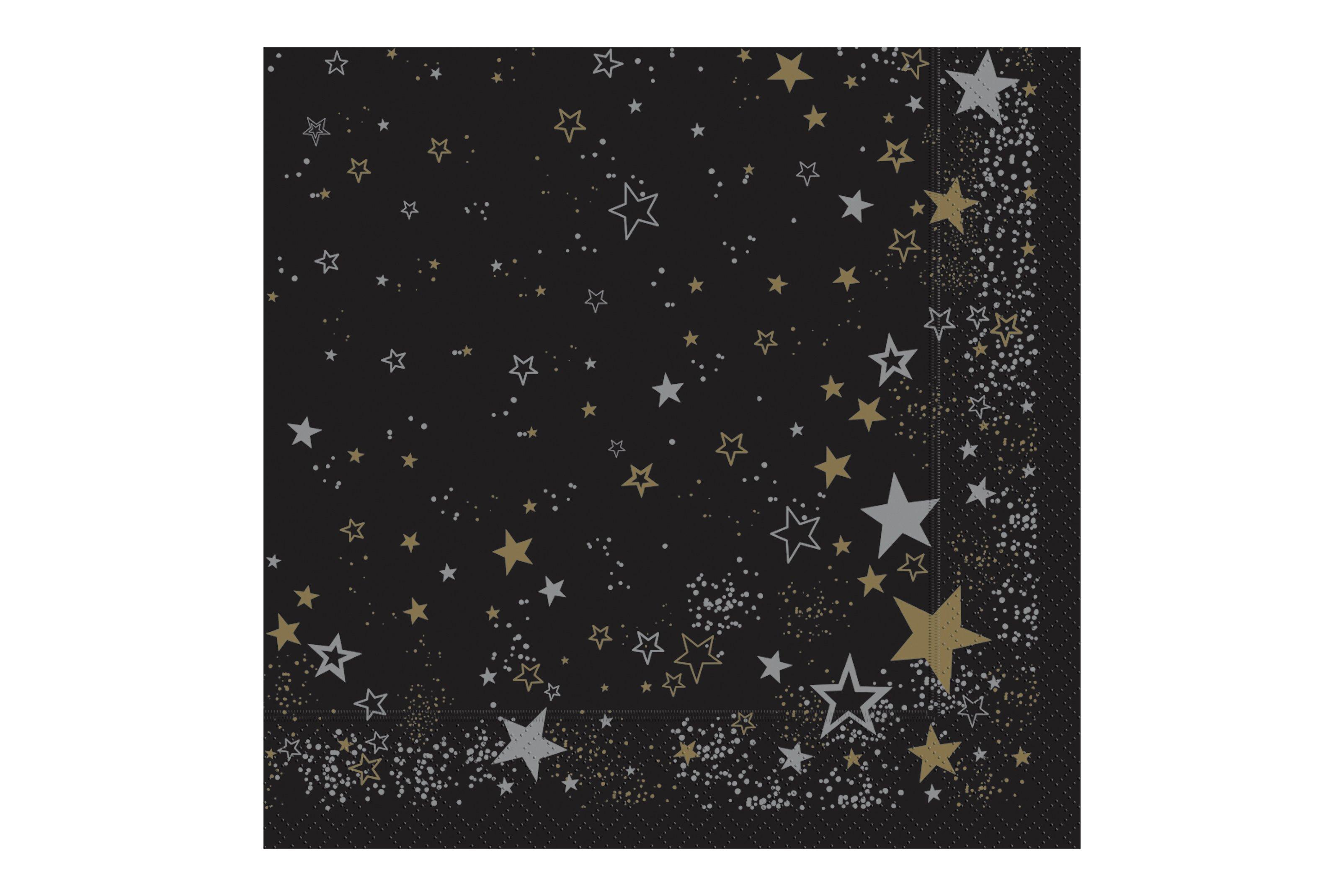 Midnight Sparkle Napkin 33cm x 33cm 3ply