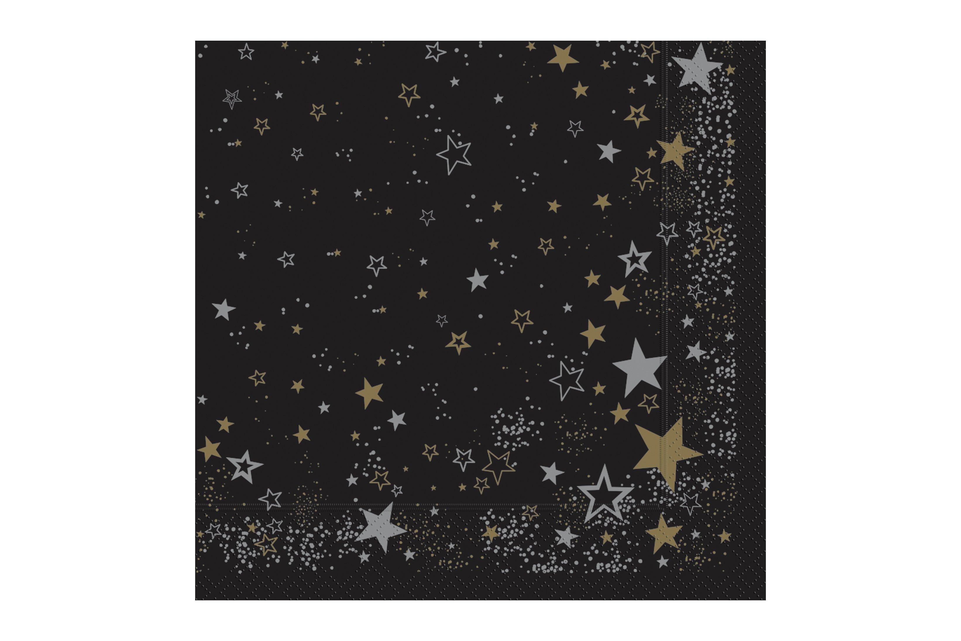 Midnight Sparkle Napkin 40cm x 40cm 3 Ply