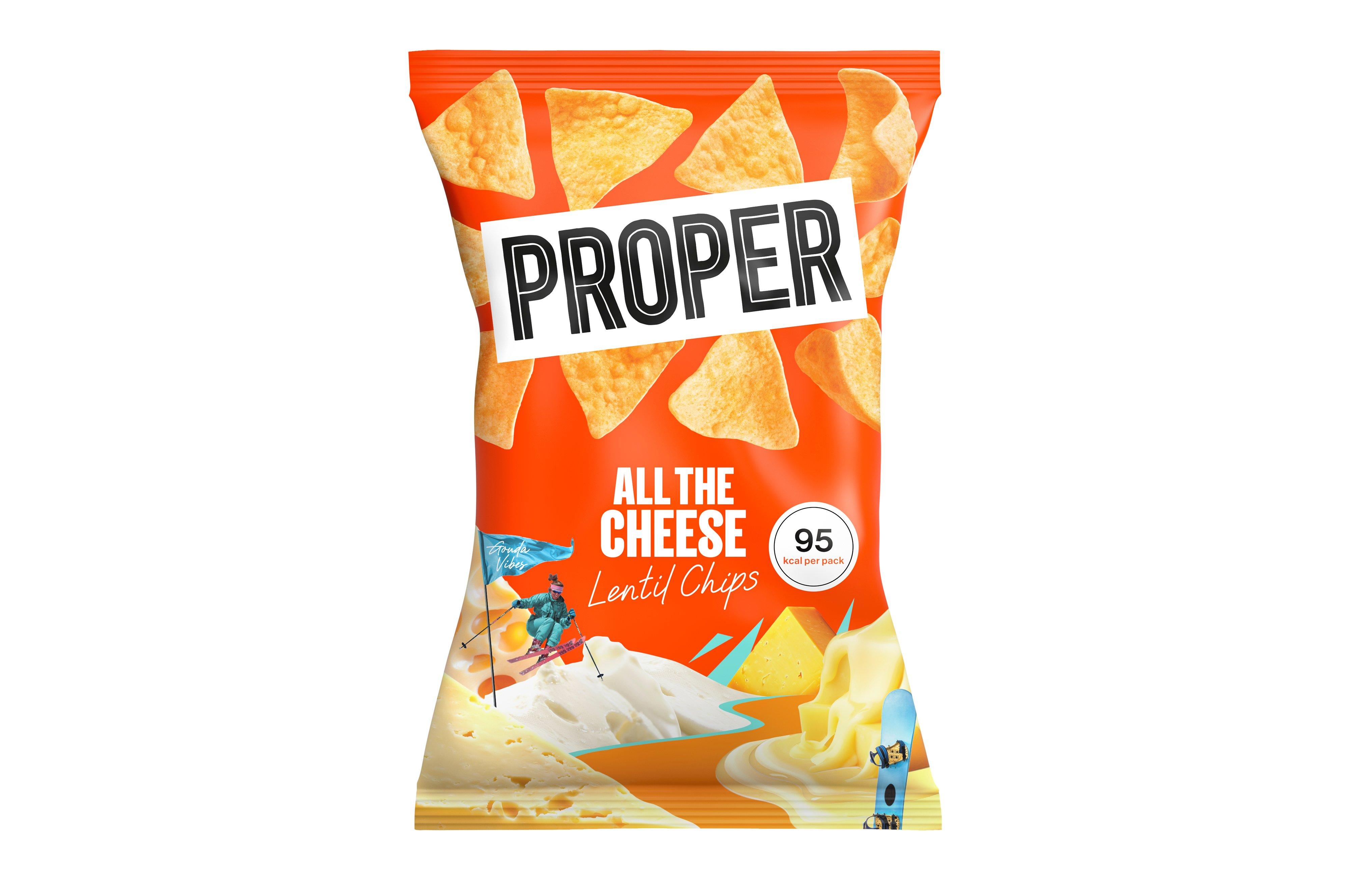 Properchips Cheese Lentil Chips 20g