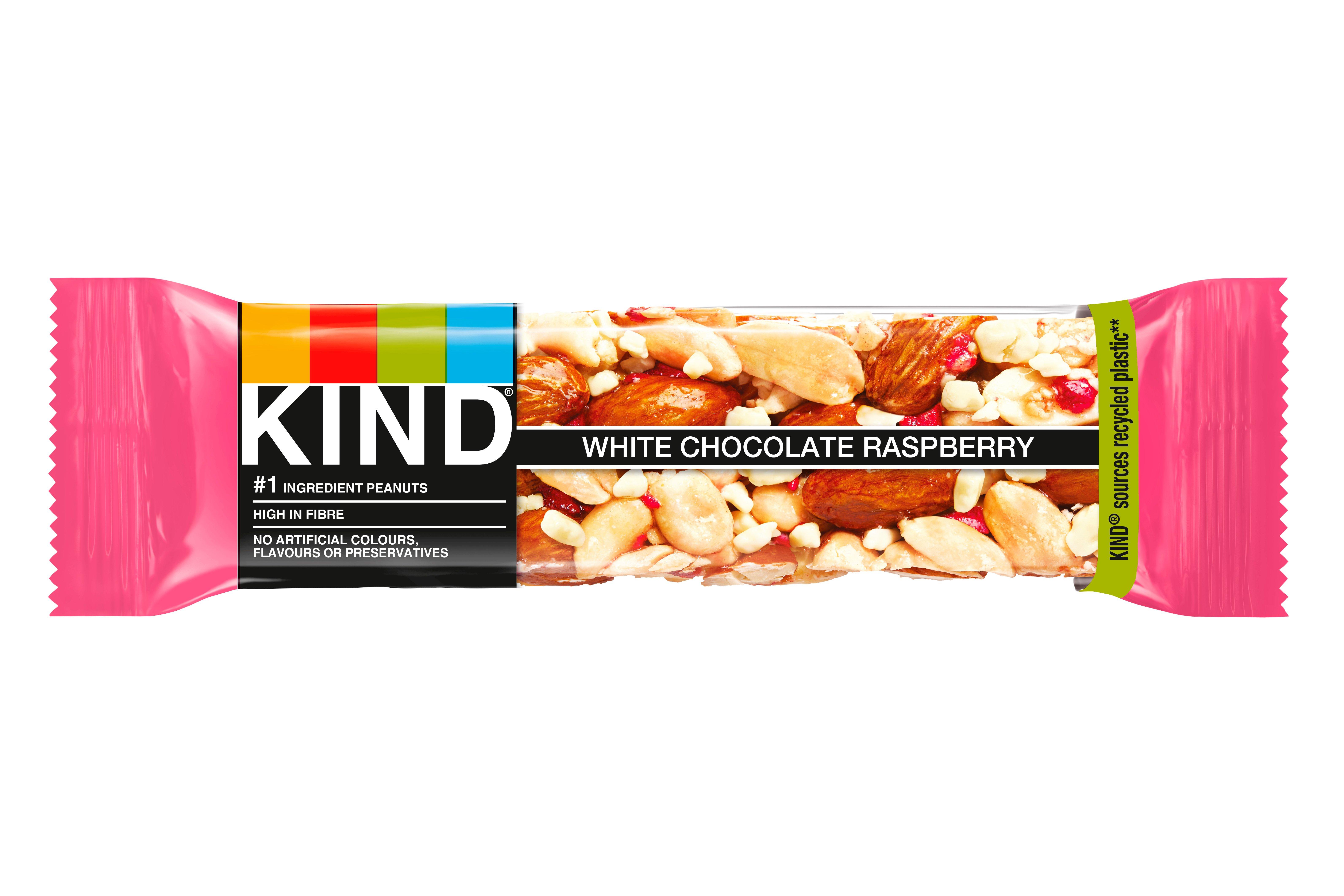 KIND White Chocolate Raspberry 40g
