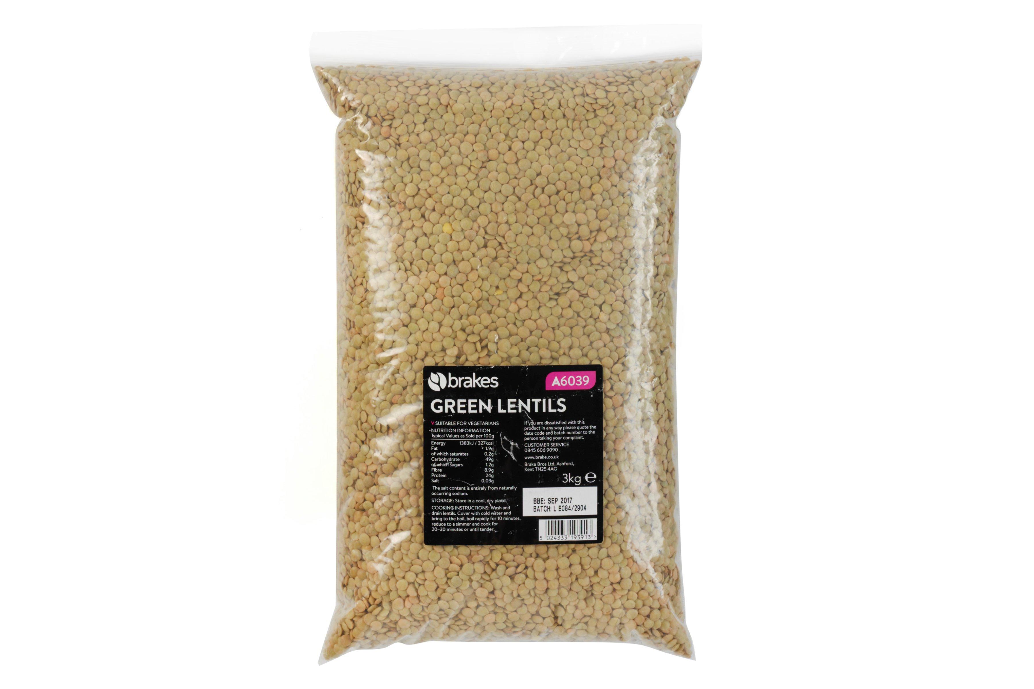 Brakes Whole Green Lentils