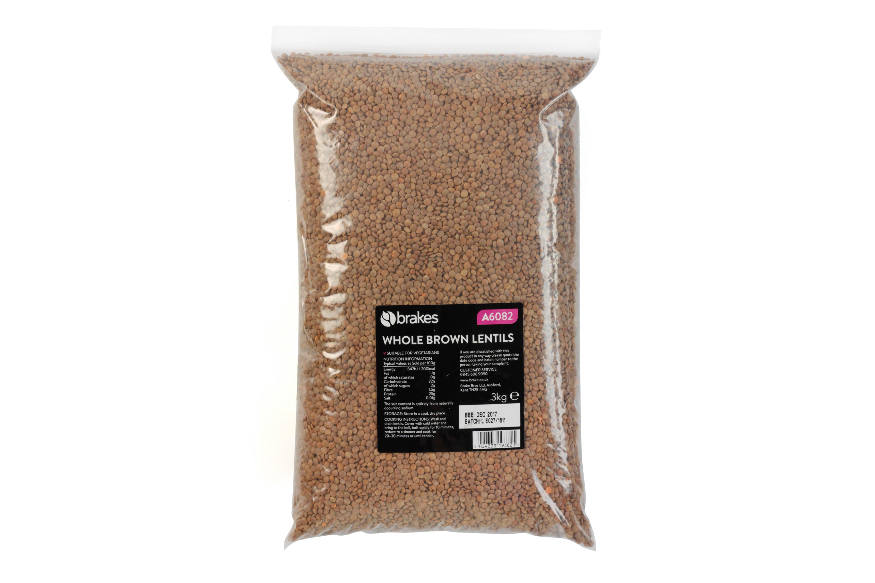 Brakes Whole Brown Lentils