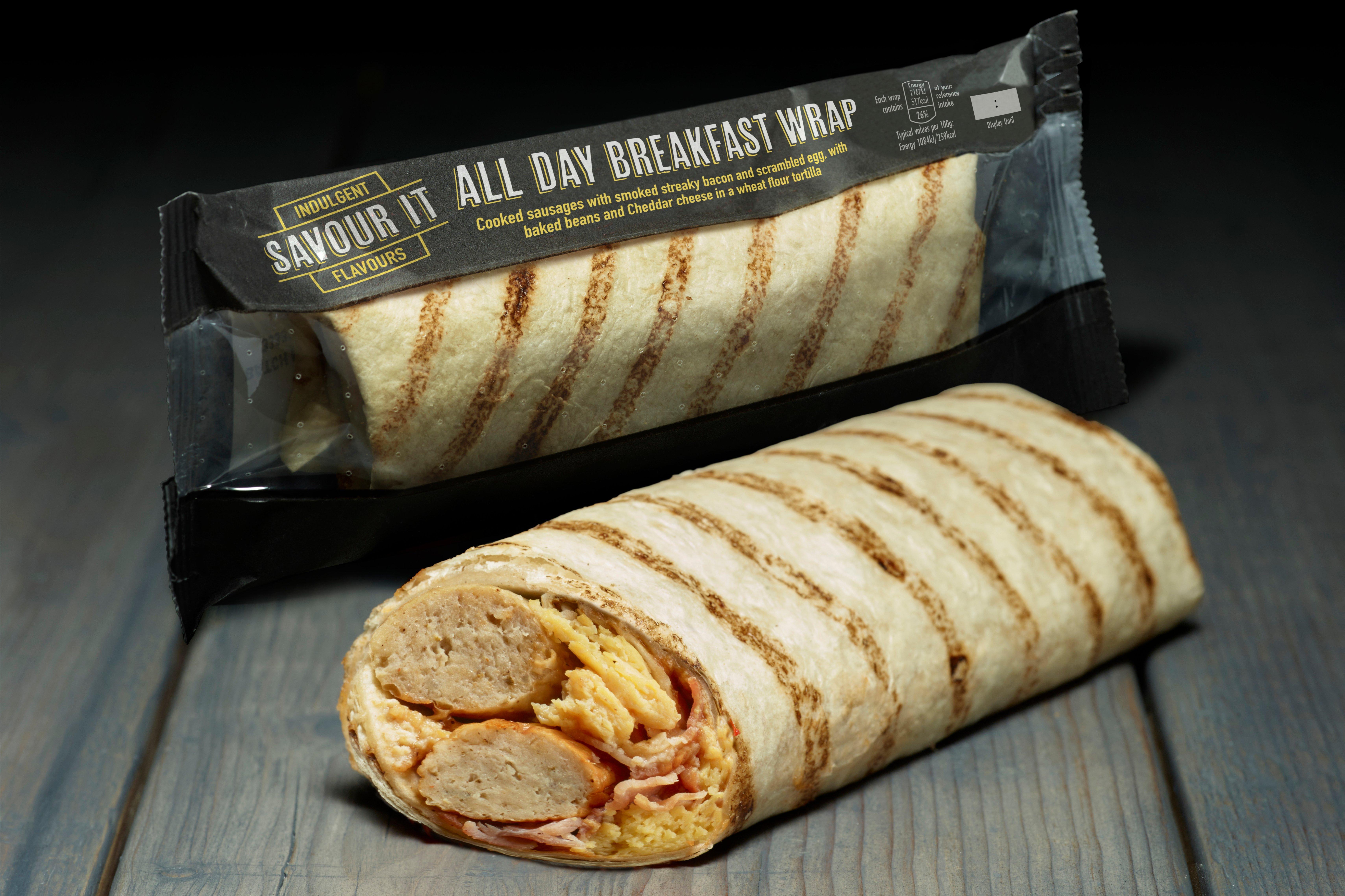 Savour It All Day Breakfast Wrap