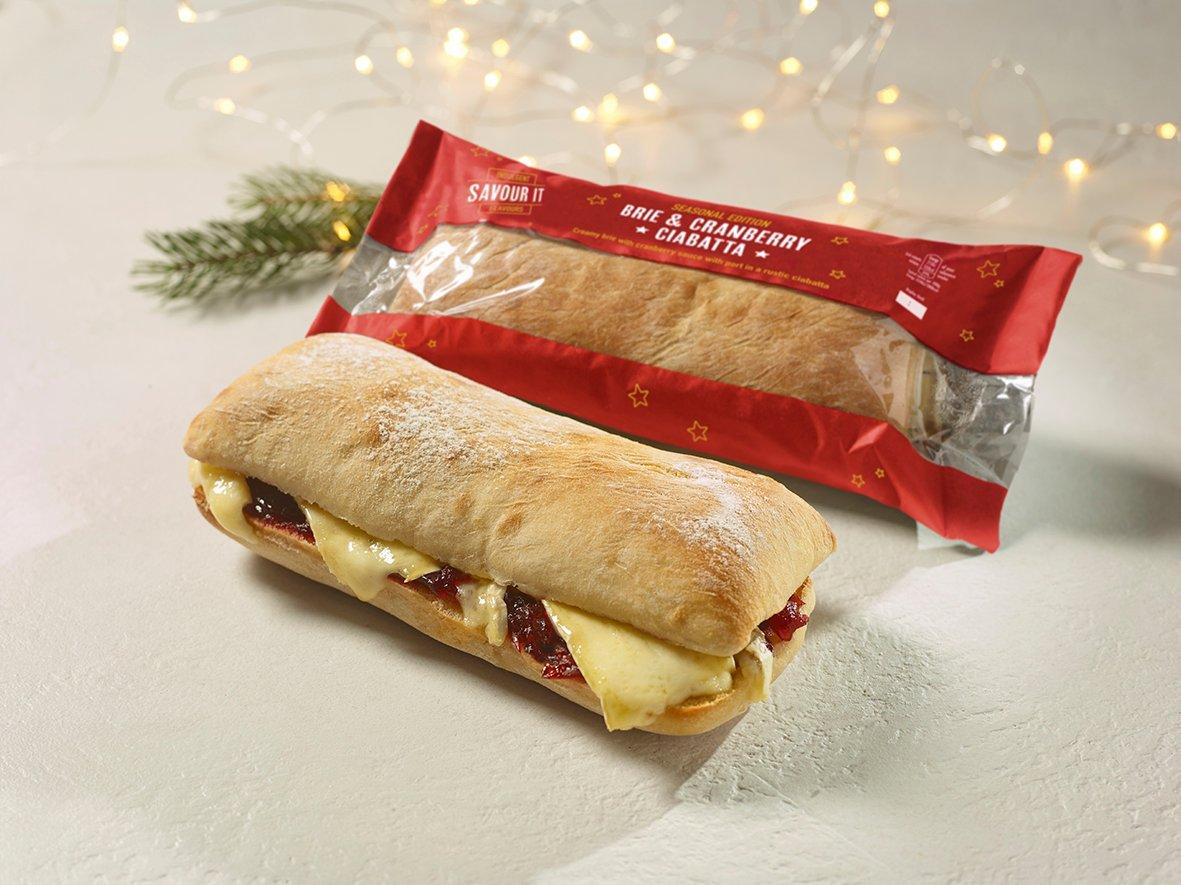 Savour It Brie and Cranberry Ciabatta