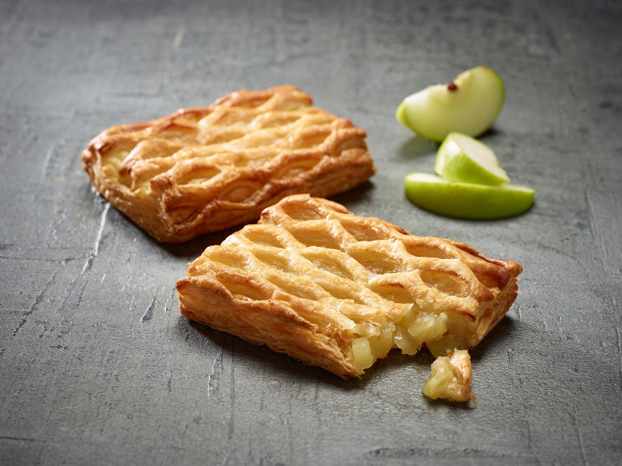 Ready to bake apple and custard lattice