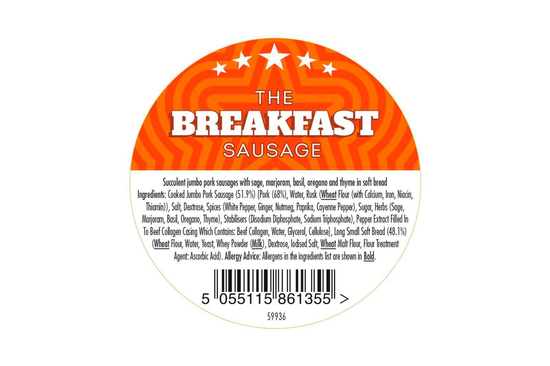 Country Choice Hudson's Sausage (59936) Label 2x500