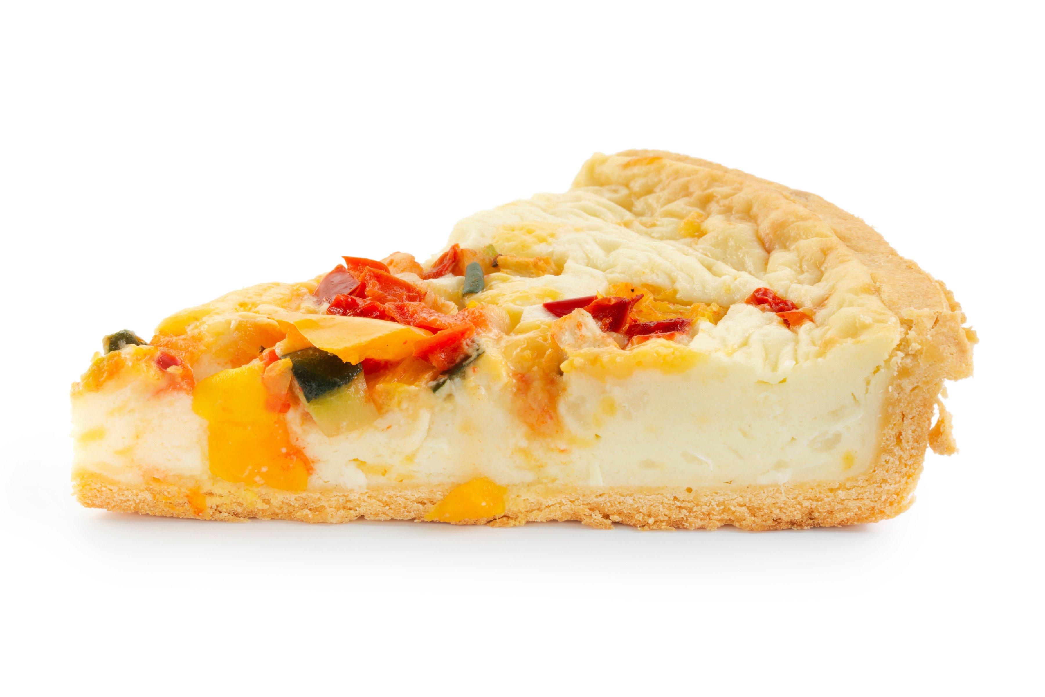 Sysco Classic 10" Baked Roast Mediterranean Vegetable Quiche