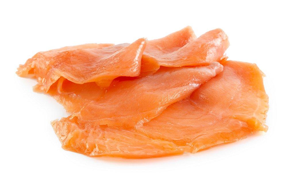 M&J Seafood Sliced Smoked Salmon Side (skinless, boneless)
