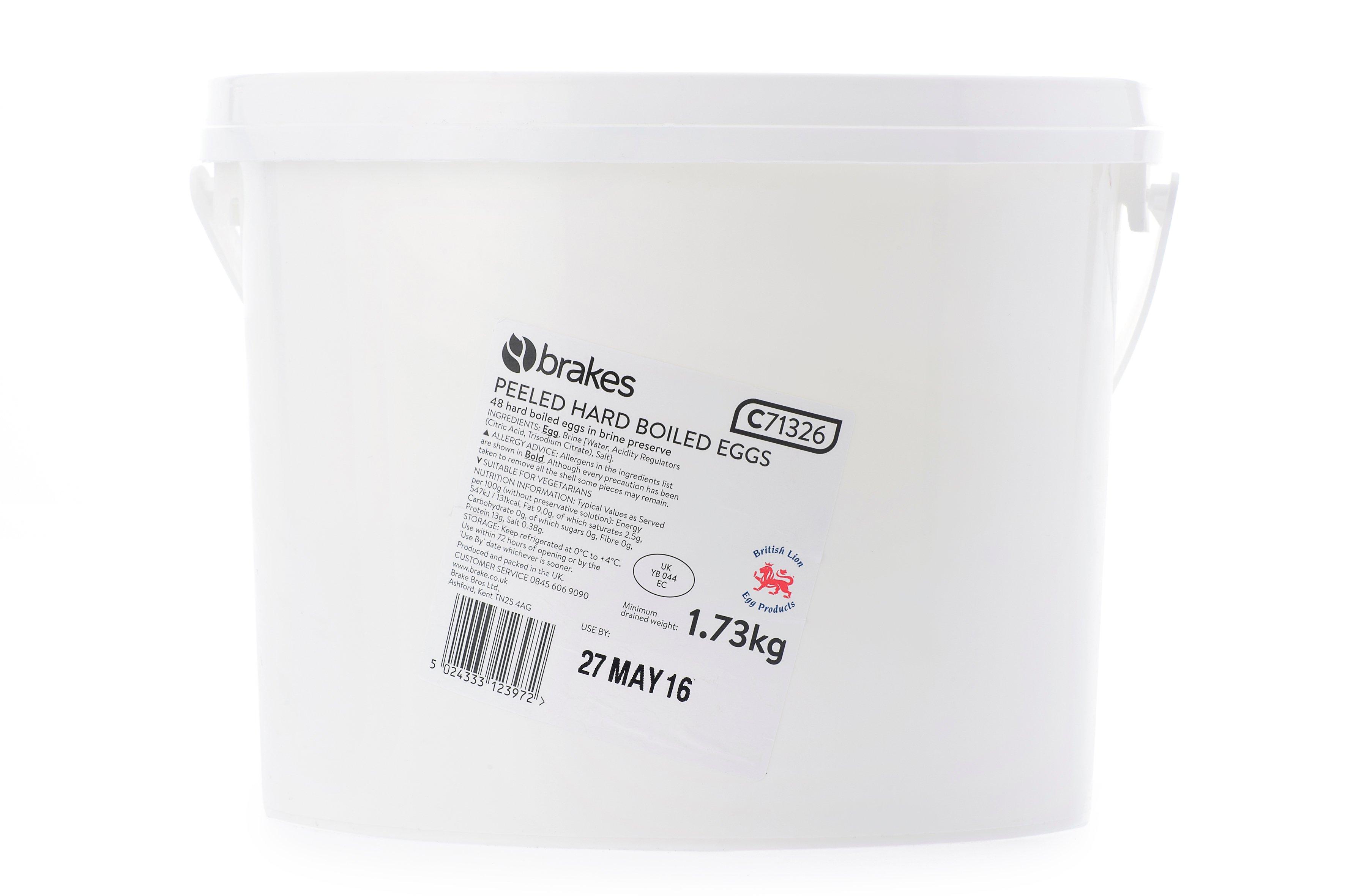 Brakes Peeled Hard Boiled Eggs