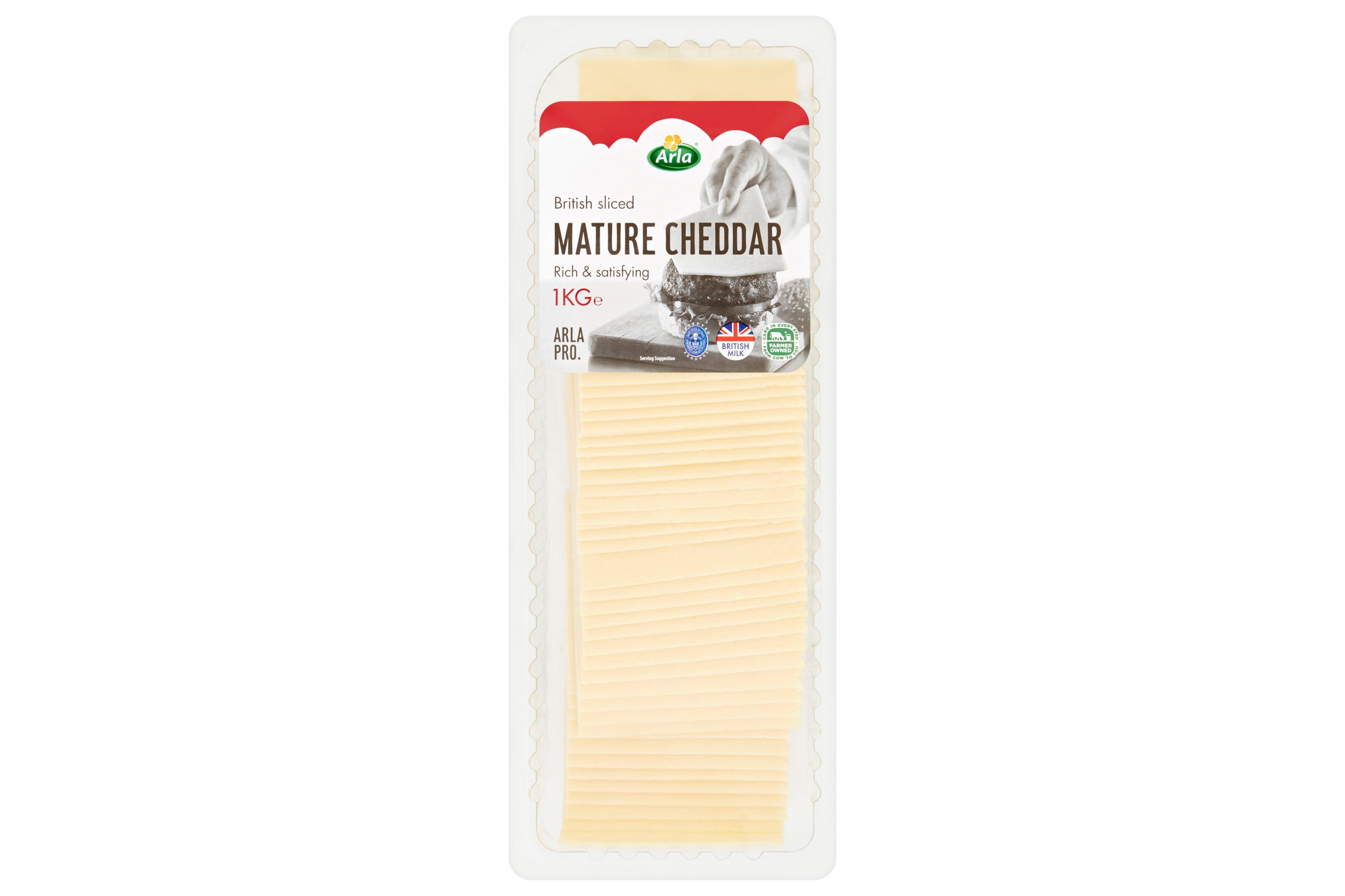 Arla Pro Mature Cheddar Slices 1kg