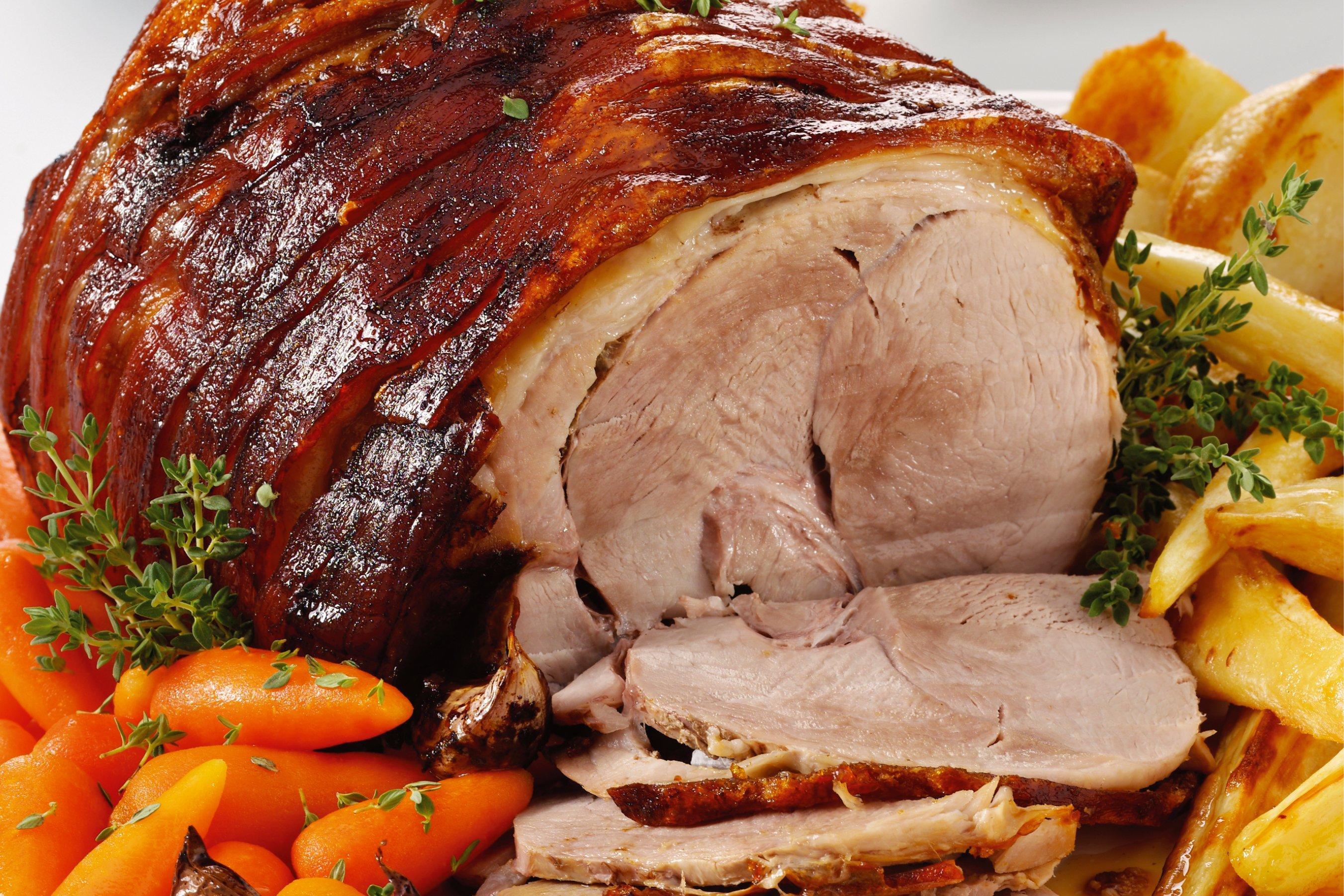 Pork Leg Rind On and Boneless