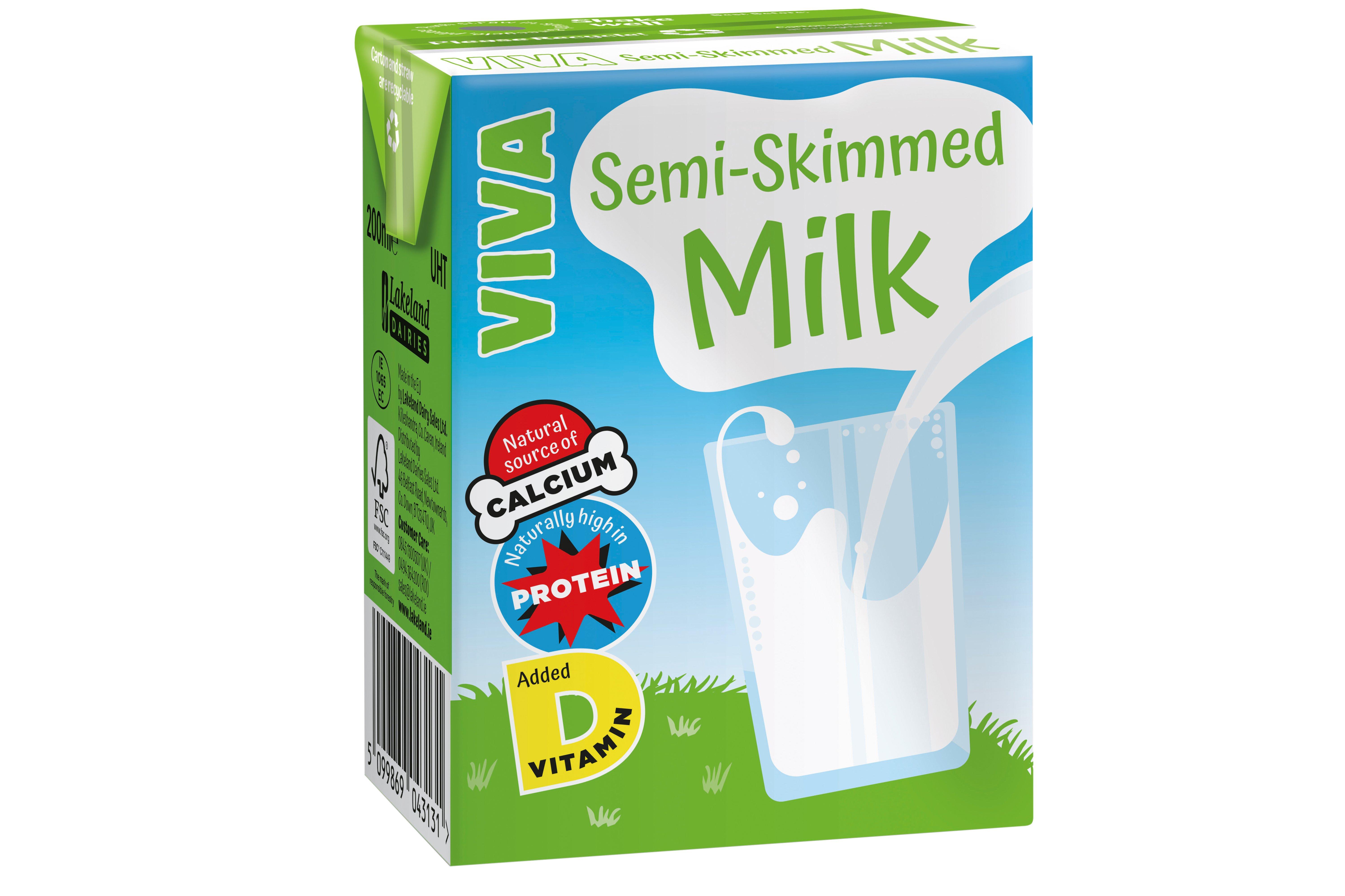 Viva Semi-Skimmed Milk 200ml
