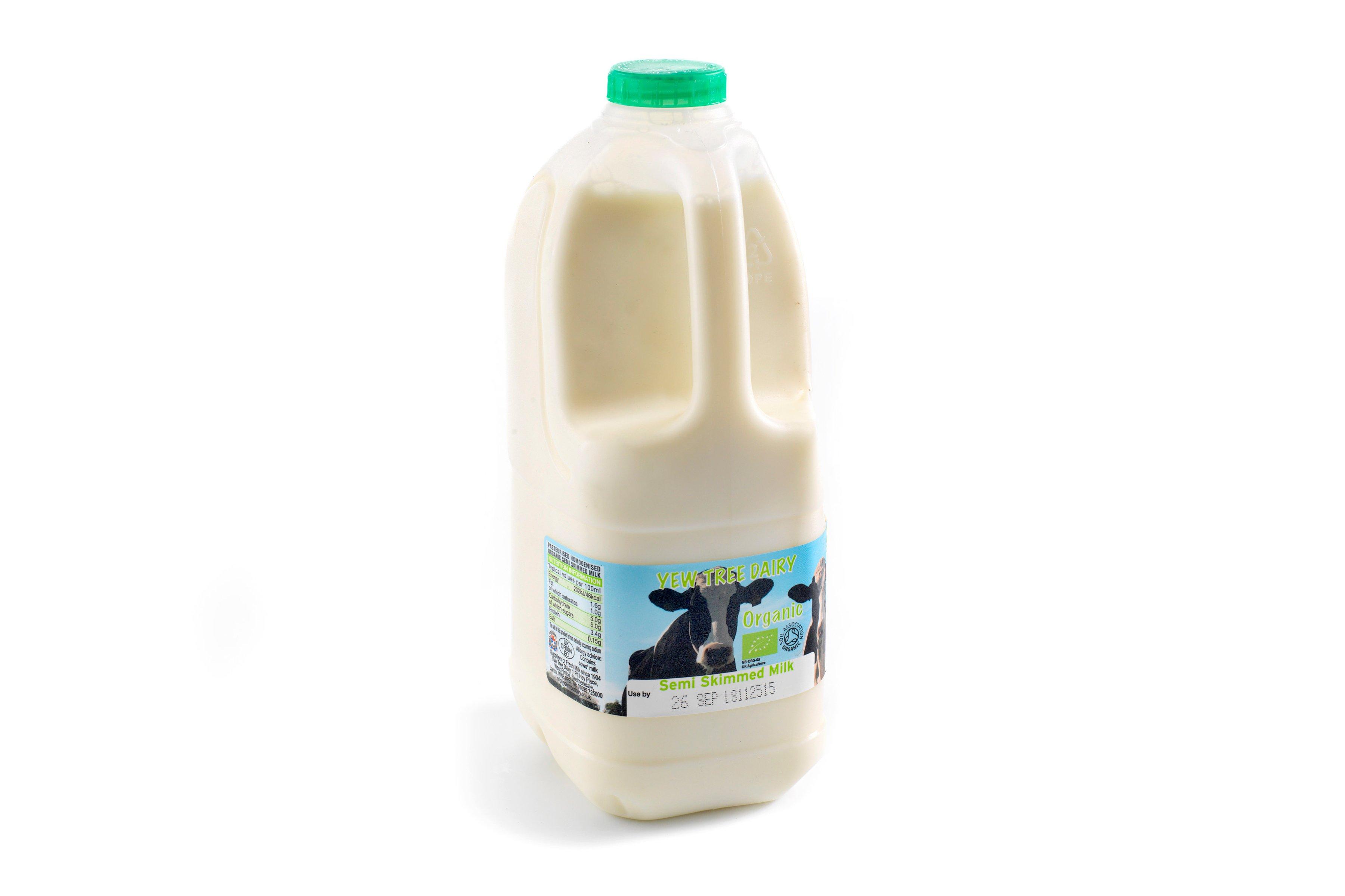 Organic Semi Skimmed Milk 2L