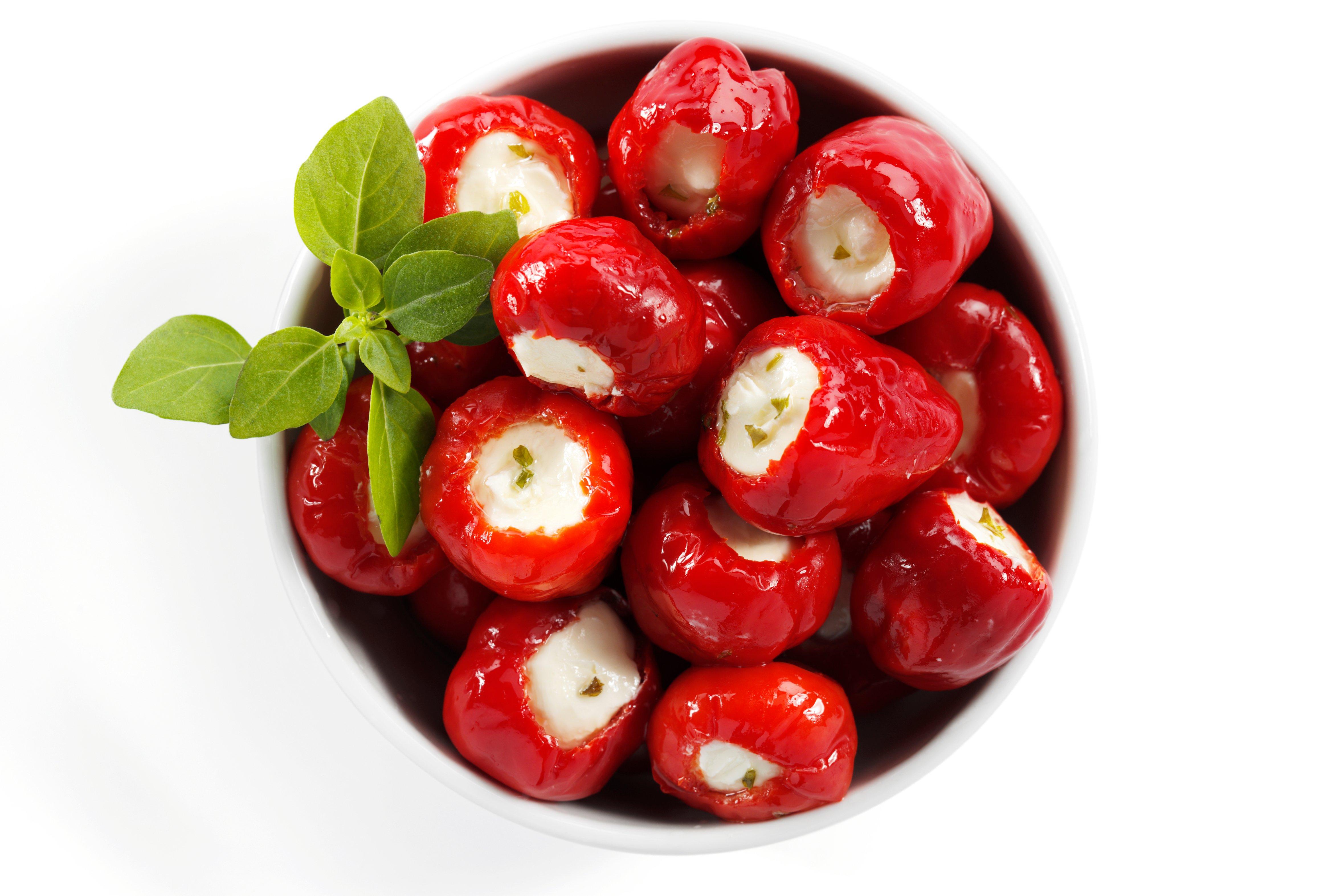 Peppers Stuffed with Cream Cheese