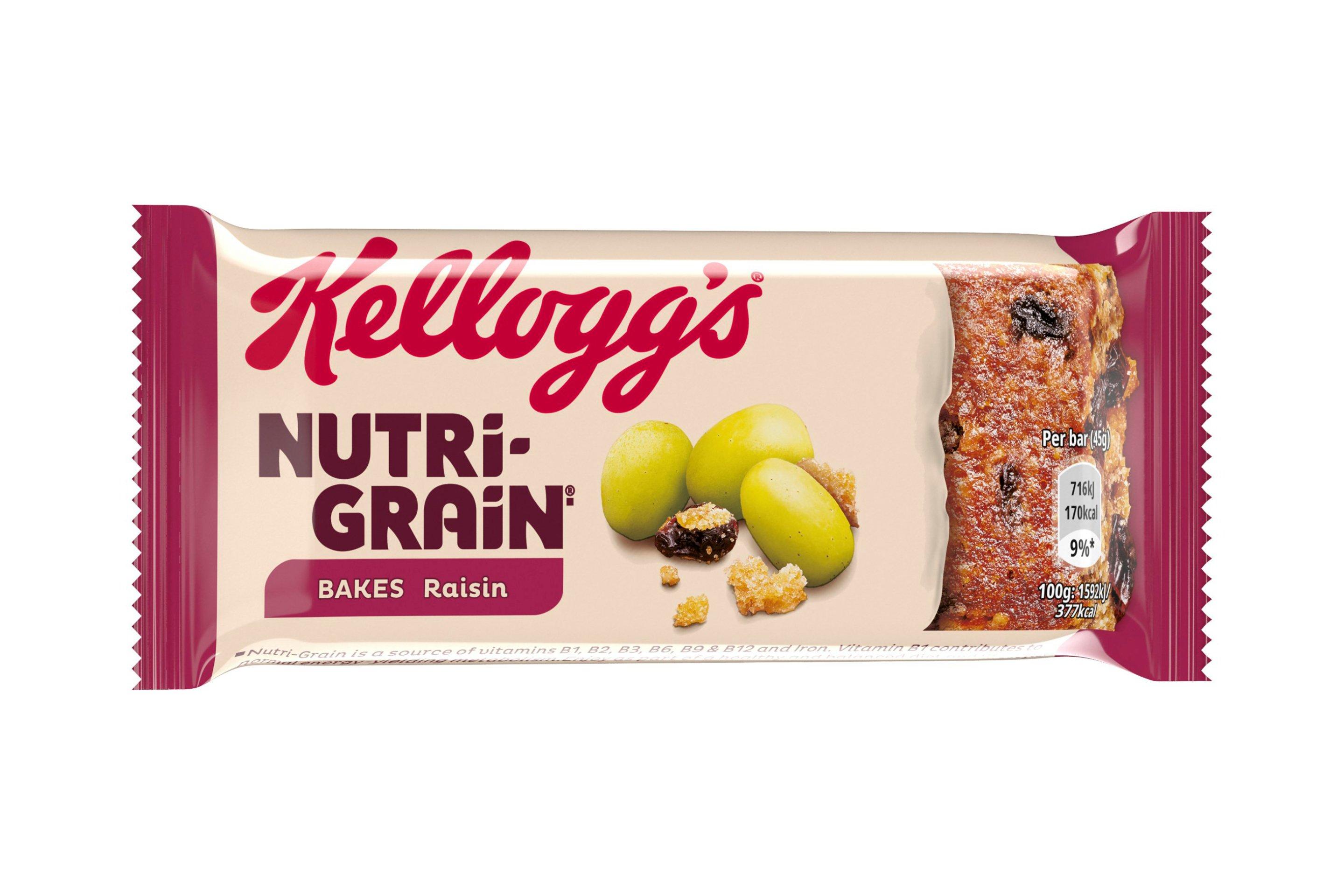Kellogg's Nutri-Grain Breakfast Raisin Bakes