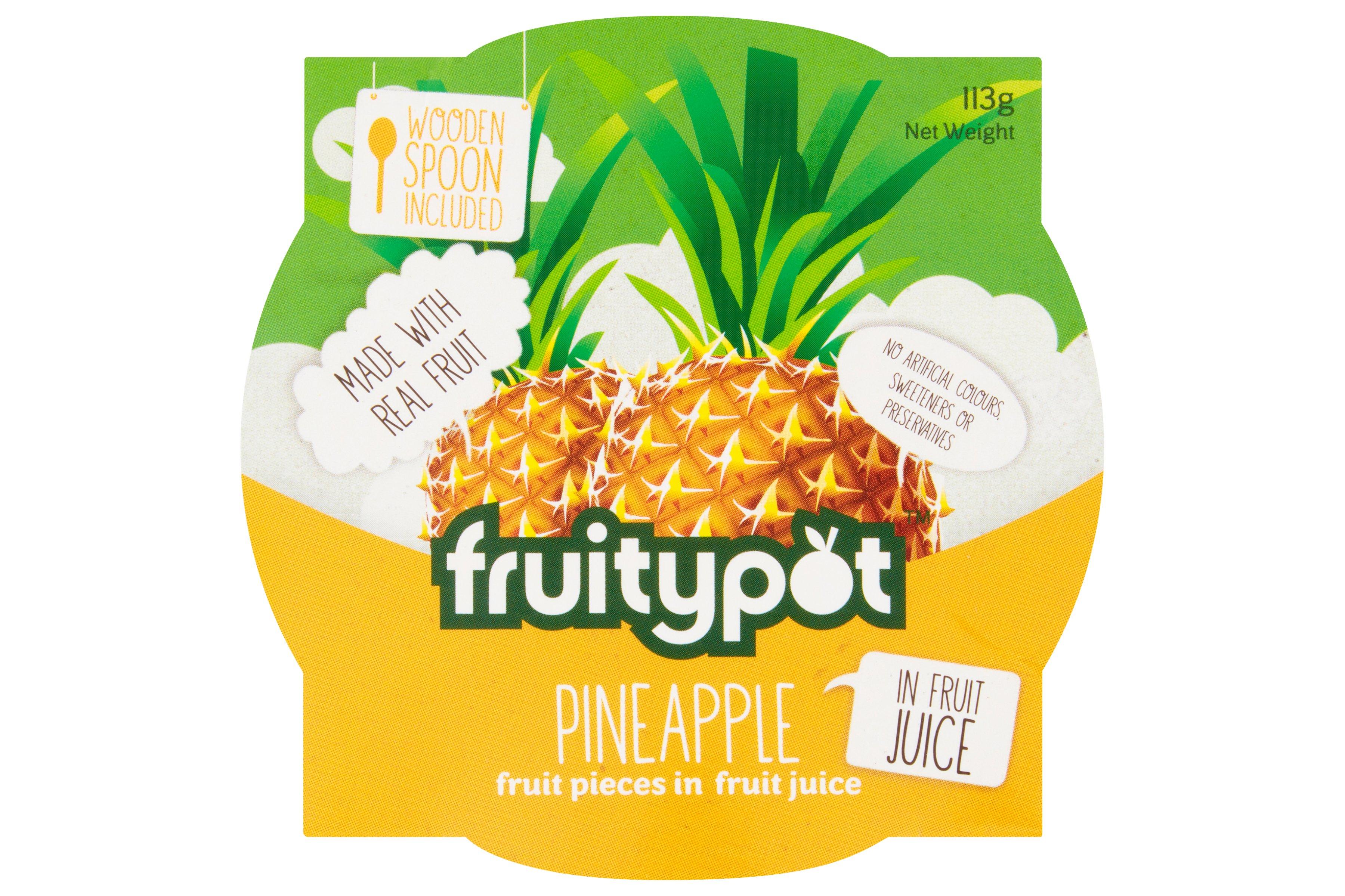 Fruitypot Pineapple in Juice 113g