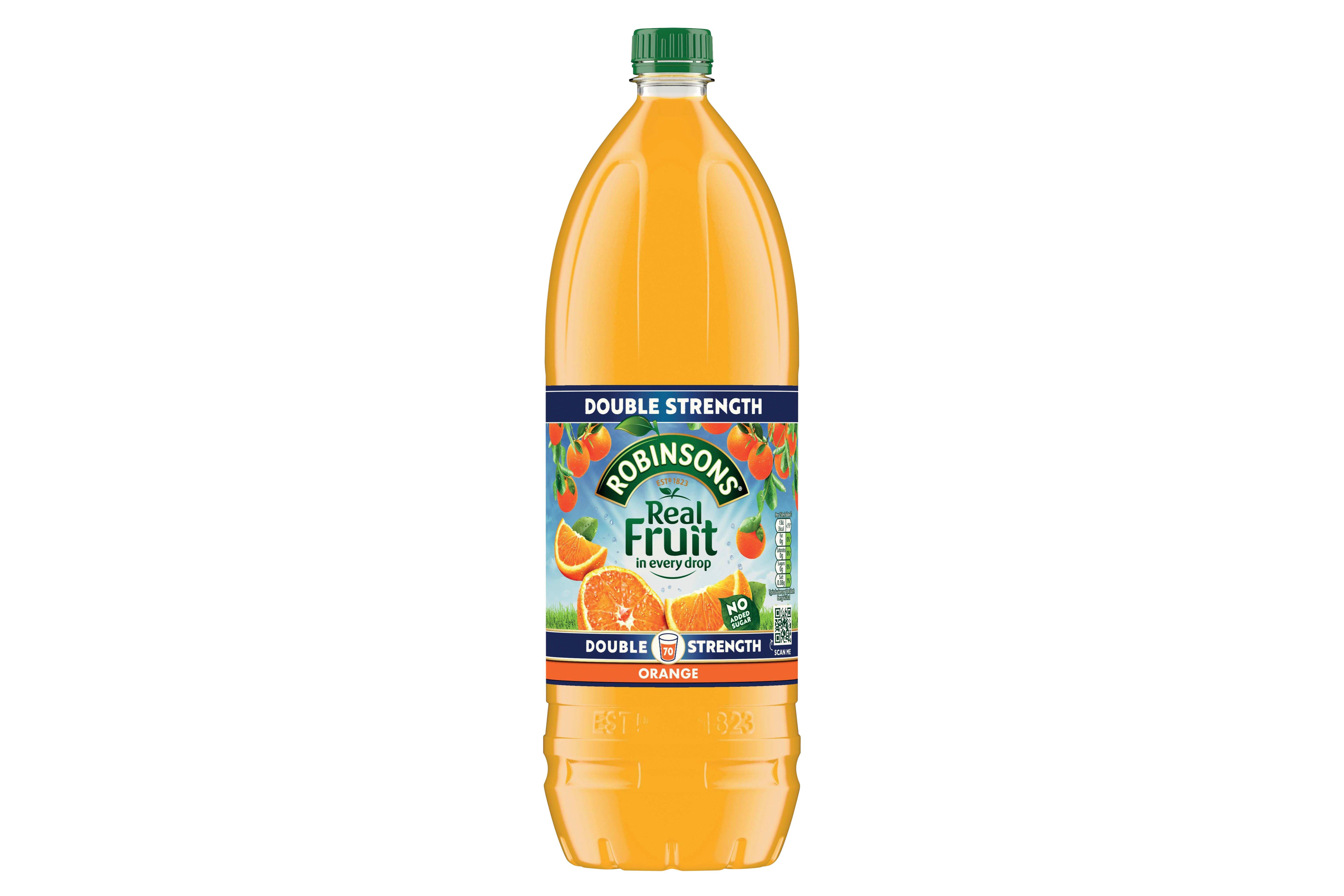 Robinsons No Added Sugar Double Strength Orange 1.75L